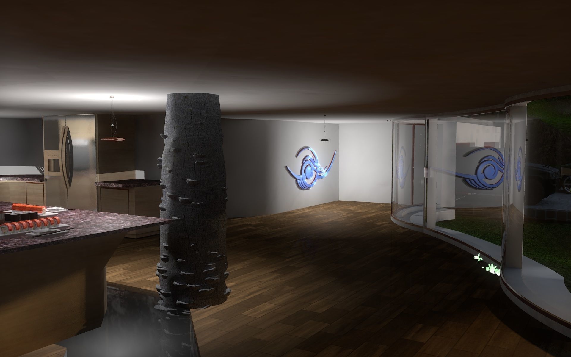 mountain house 3D model_36