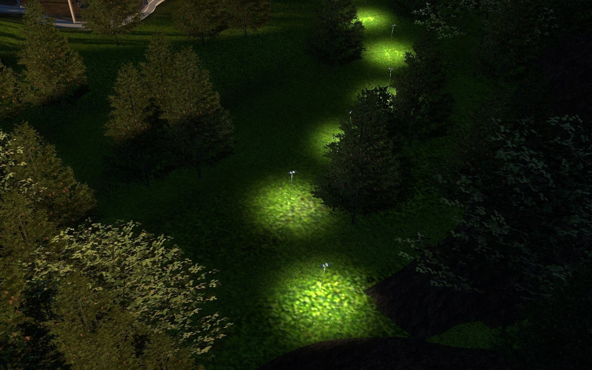 mountain house 3D model_2