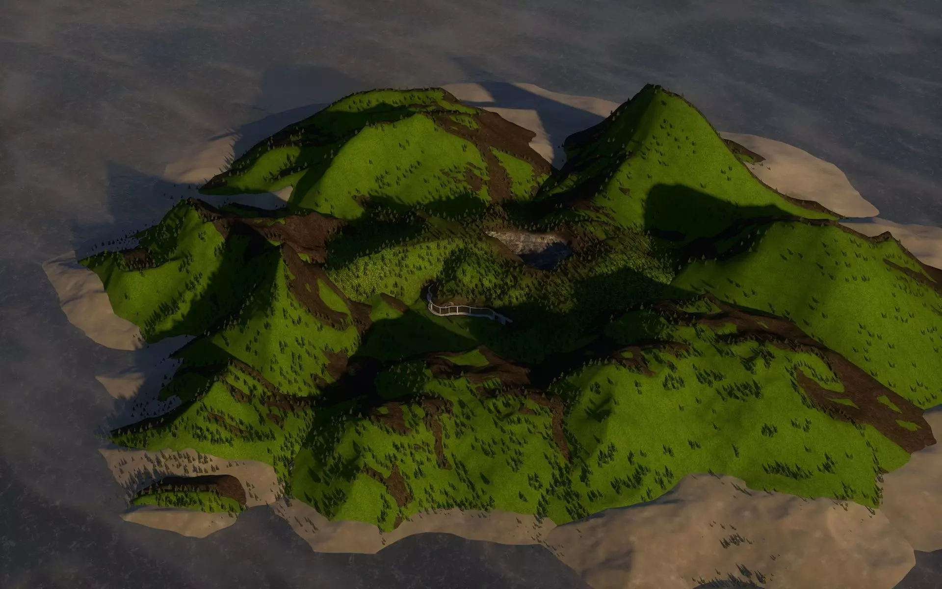 mountain house 3D model_0