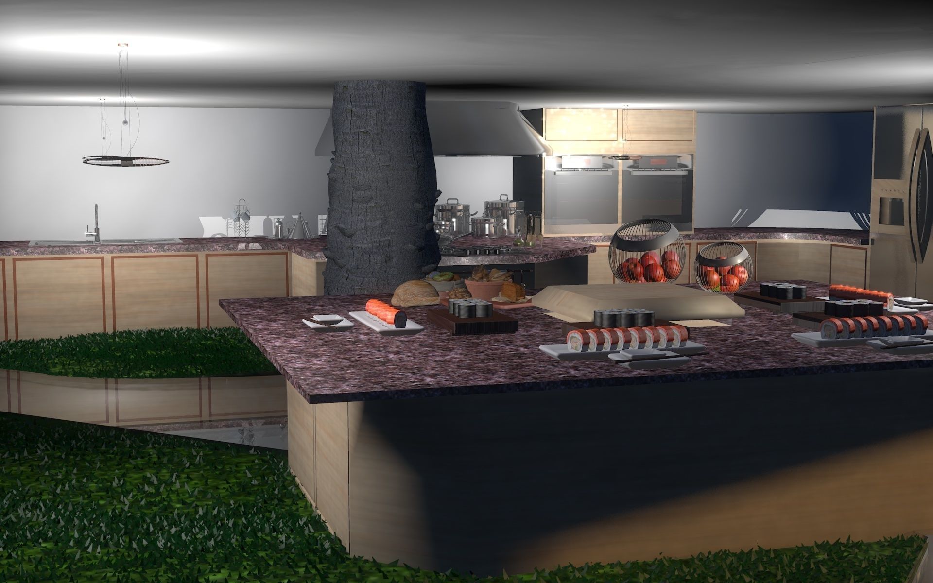 mountain house 3D model_29