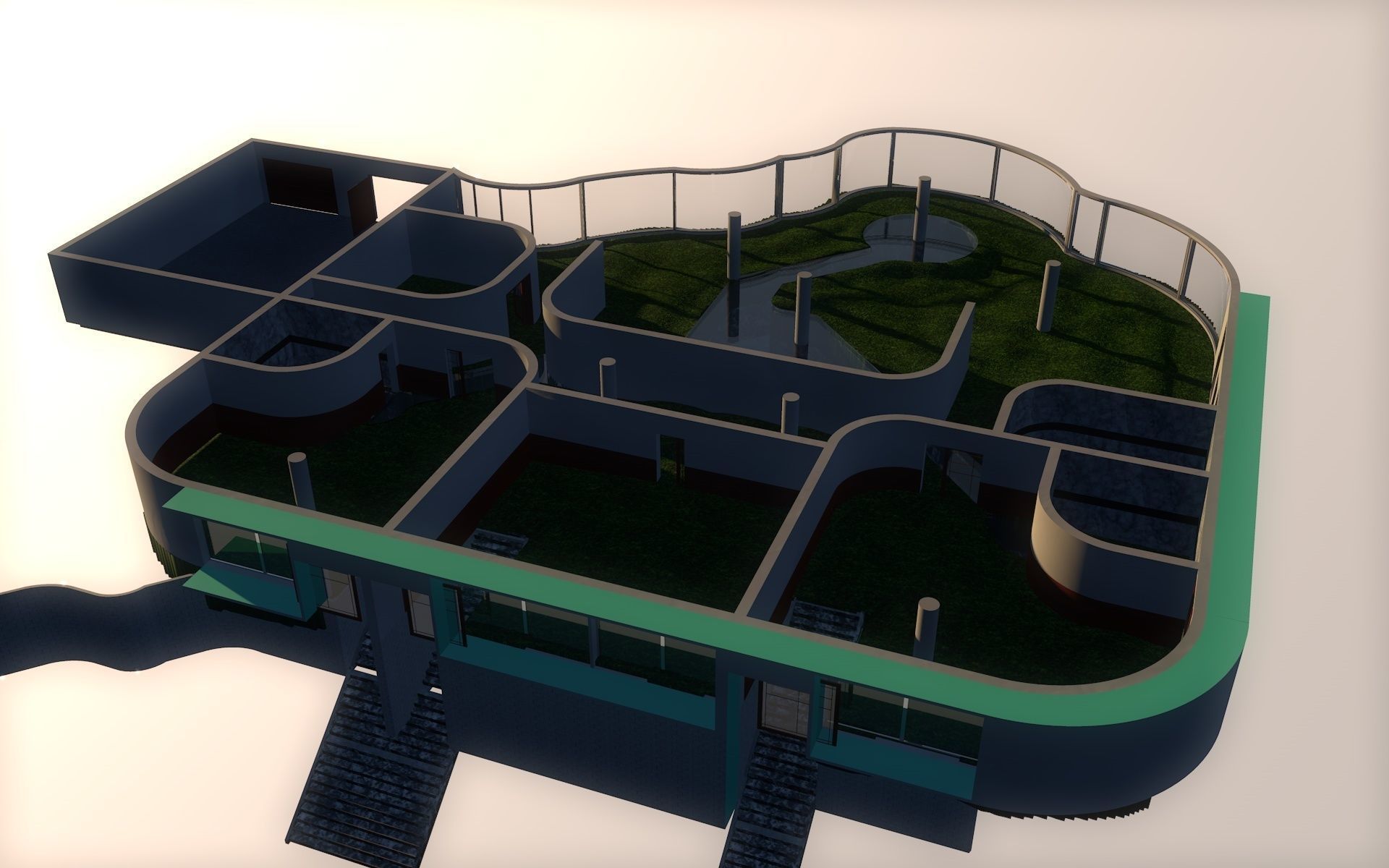 mountain house 3D model_20