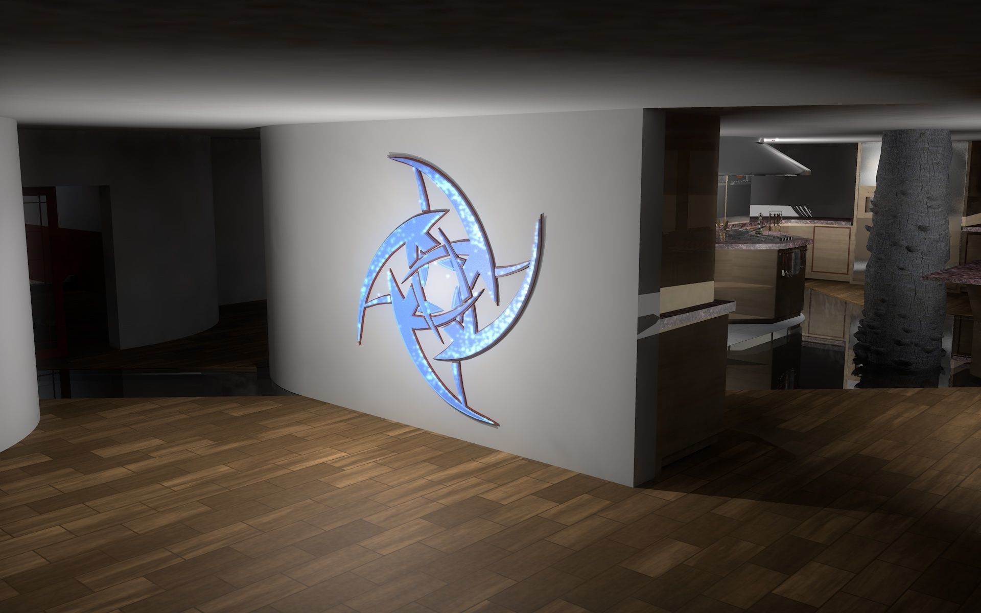 mountain house 3D model_35