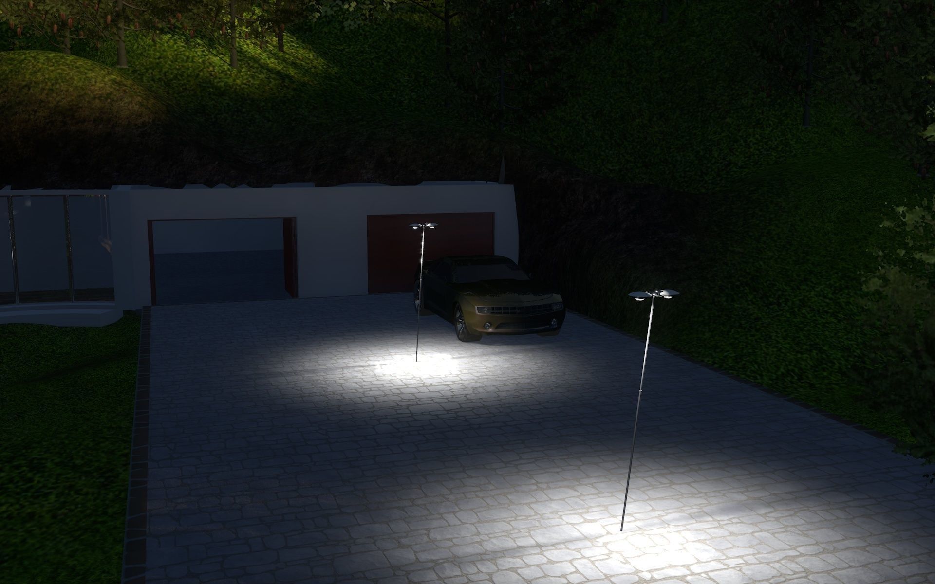 mountain house 3D model_5