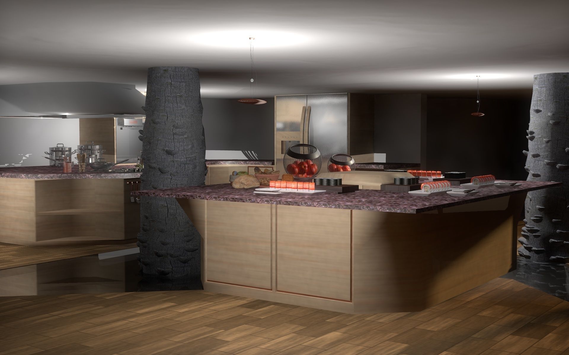 mountain house 3D model_33