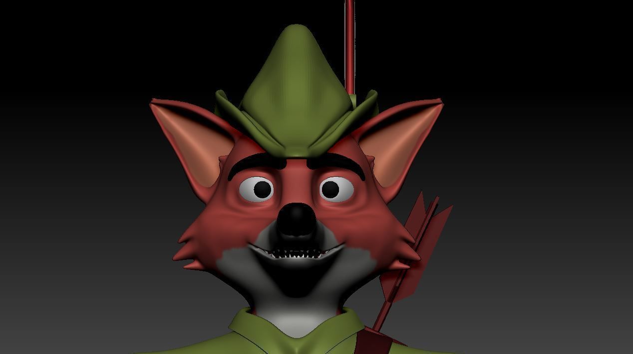 Robin Hood 3D Production Model Rigged Low-poly 3D model_3