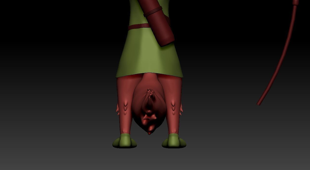 Robin Hood 3D Production Model Rigged Low-poly 3D model_7