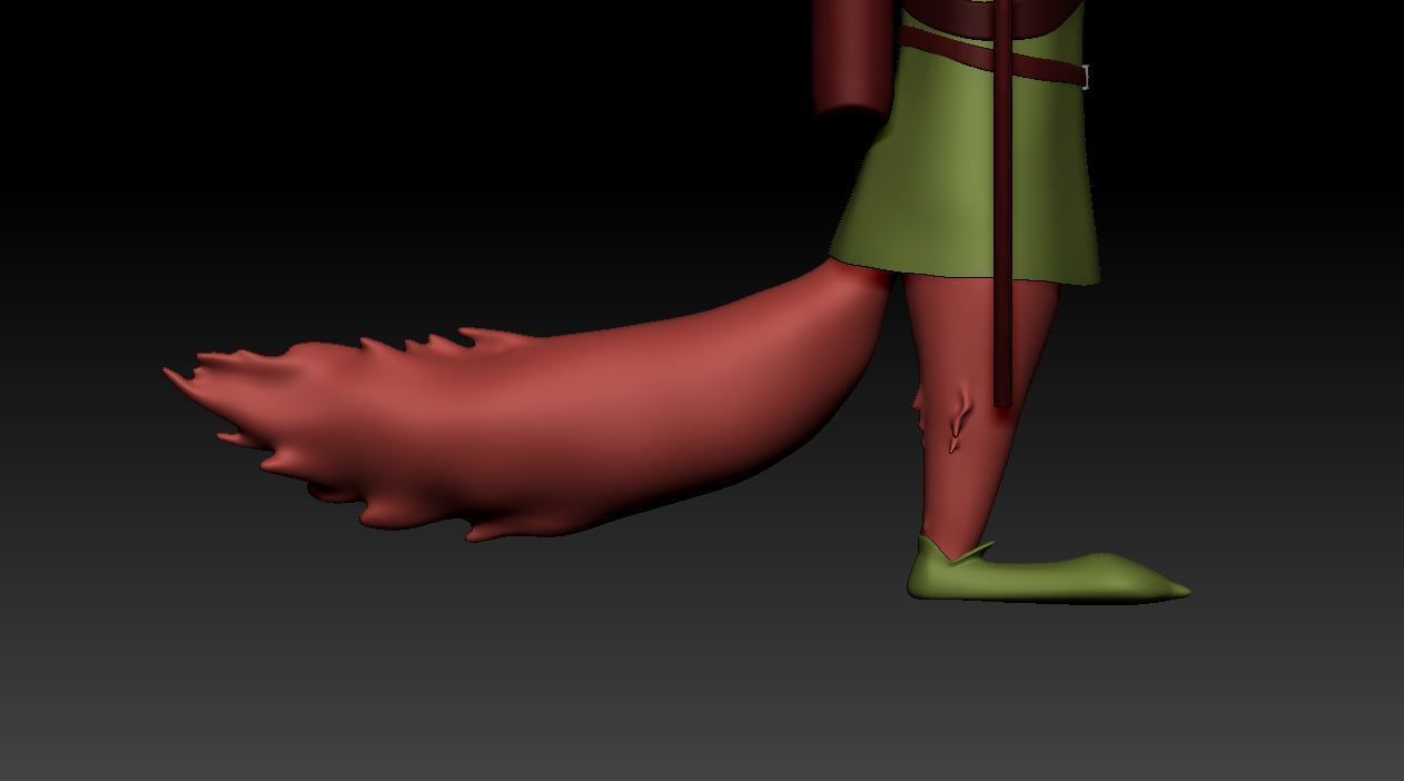 Robin Hood 3D Production Model Rigged Low-poly 3D model_9