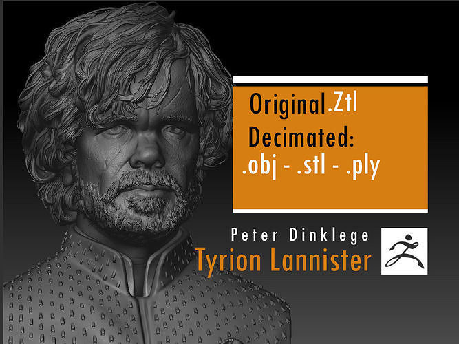 Peter Dinklage - Tyrion Lannister - game of thrones 3D print model
