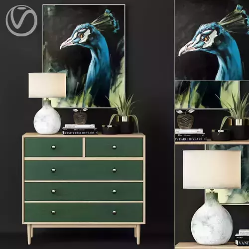 Peacock Cabinet 3D model