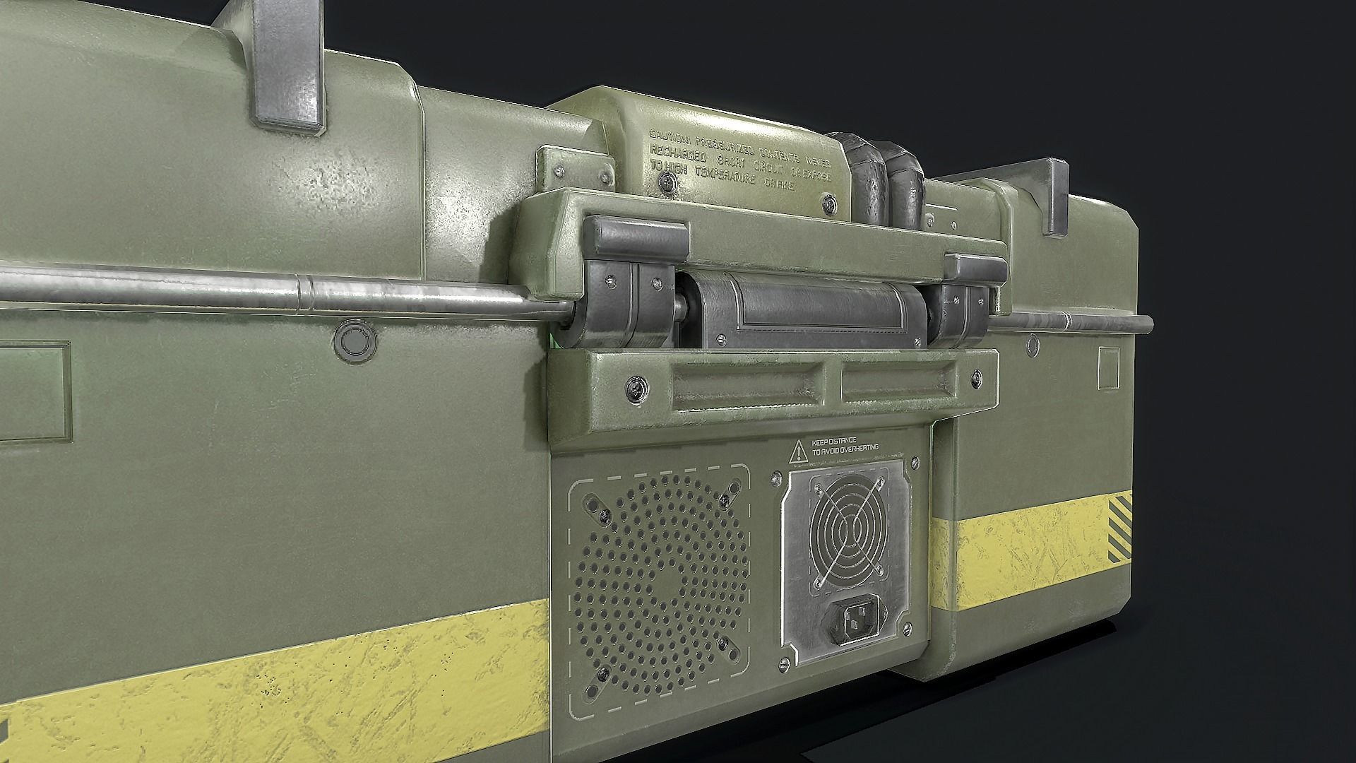 Tactical Command Post Low-poly 3D model_7