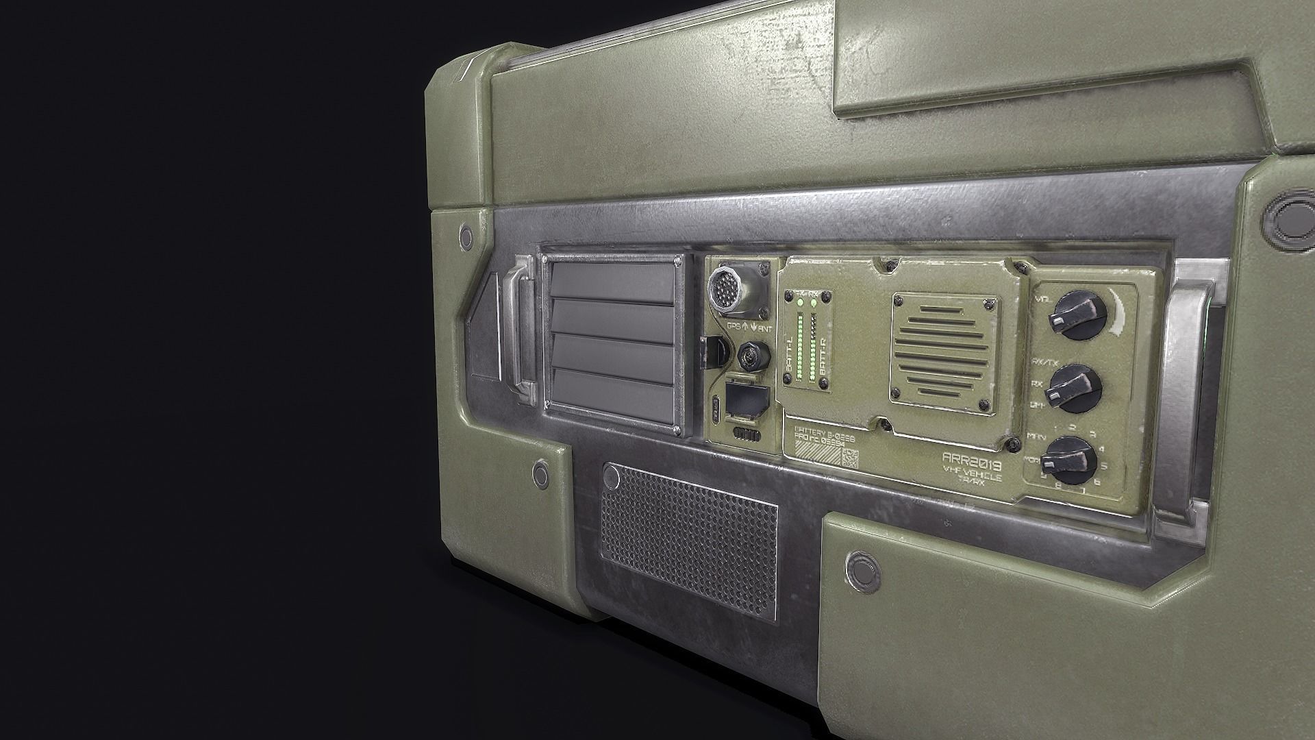 Tactical Command Post Low-poly 3D model_6