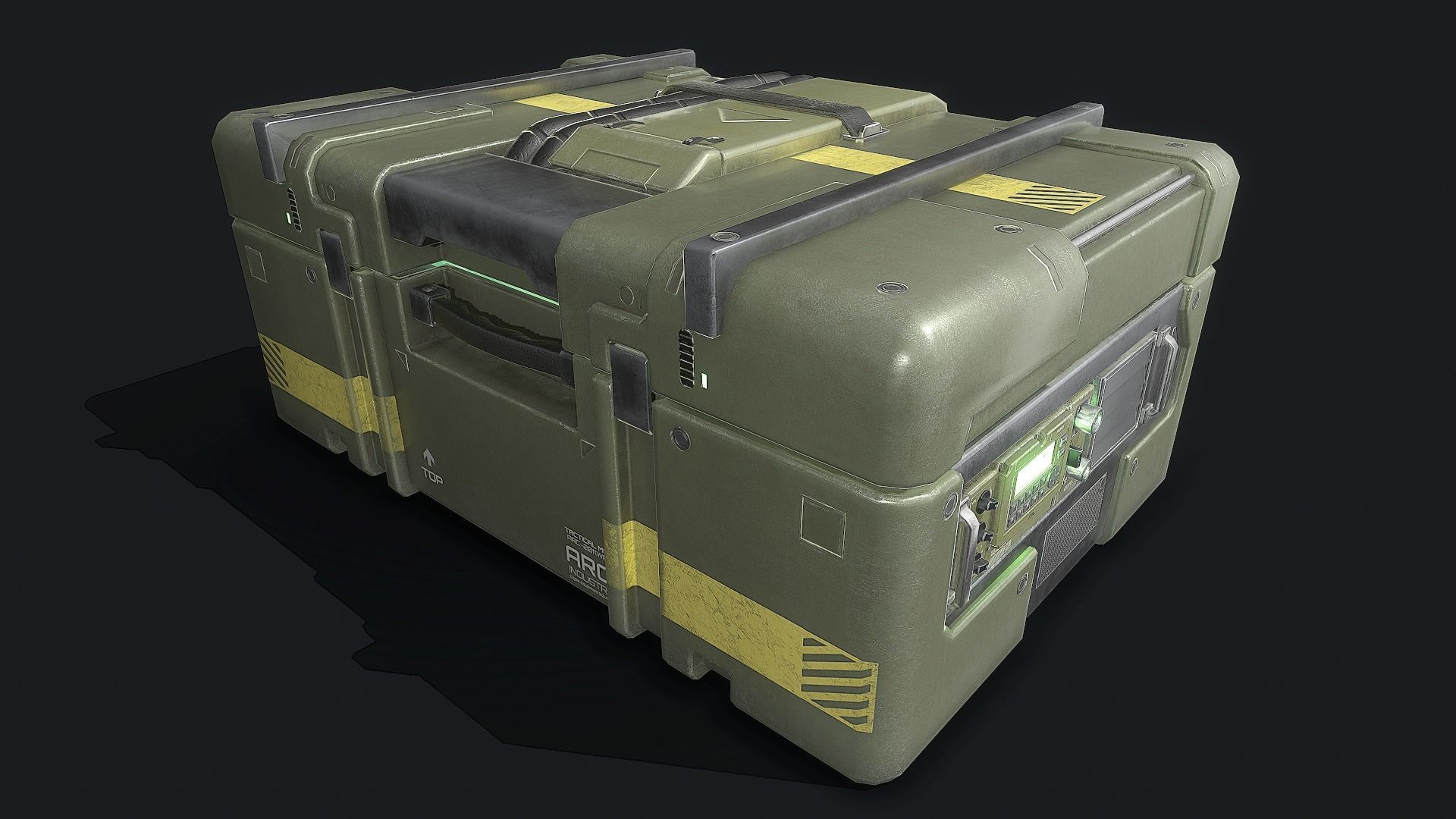 Tactical Command Post Low-poly 3D model_3