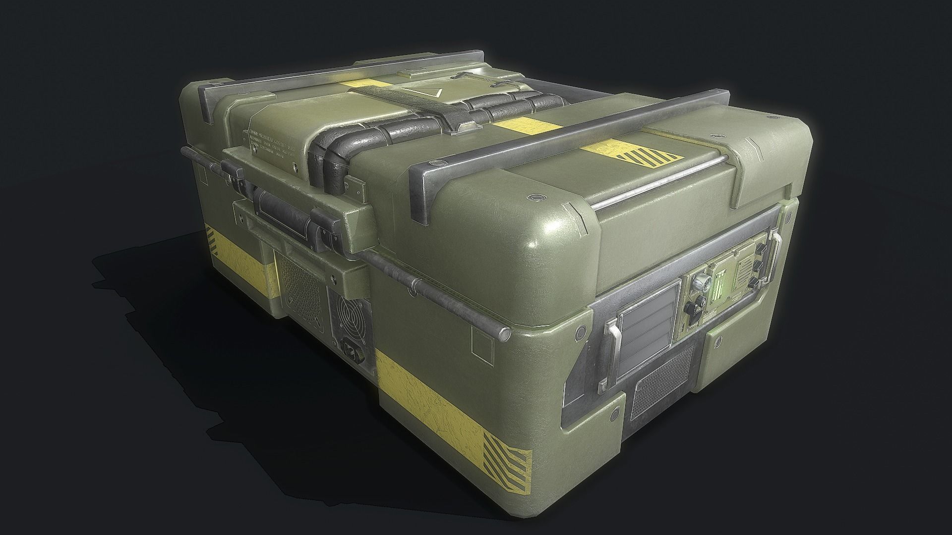 Tactical Command Post Low-poly 3D model_2