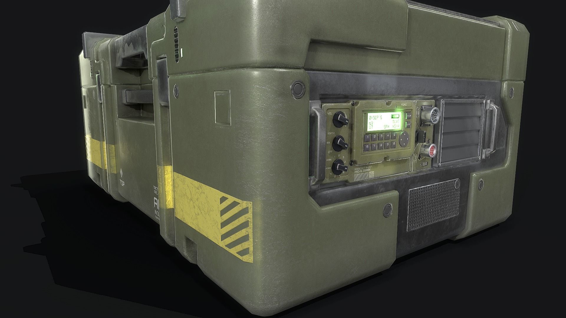 Tactical Command Post Low-poly 3D model_5