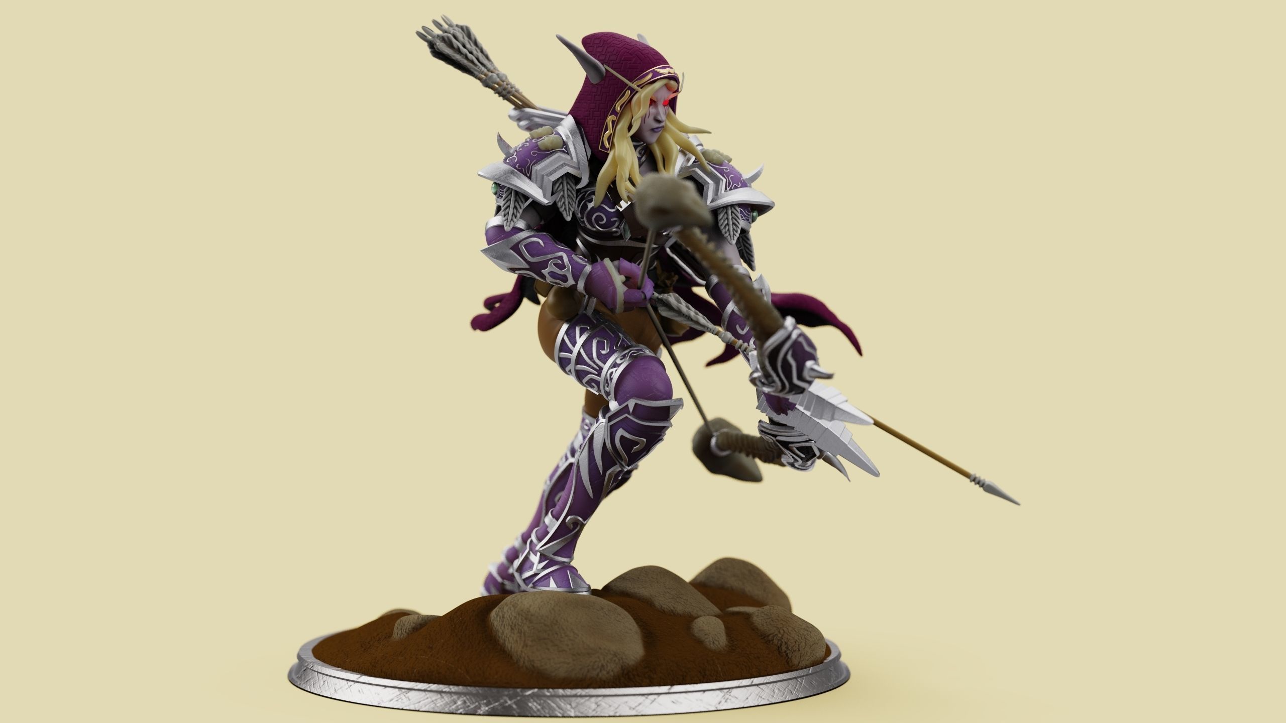 Sylvanas Windrunner 3D print model_1