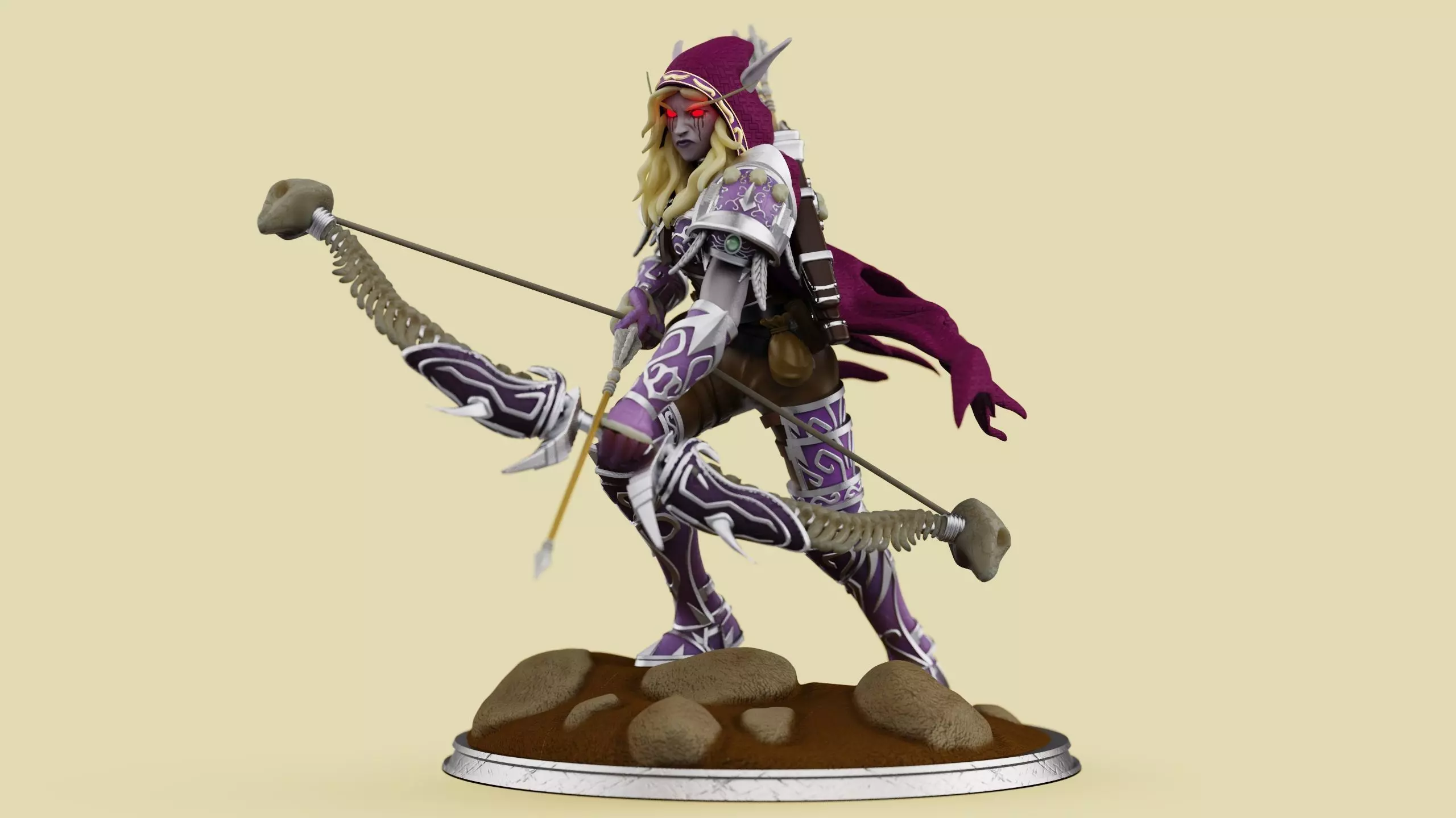 Sylvanas Windrunner 3D print model_0