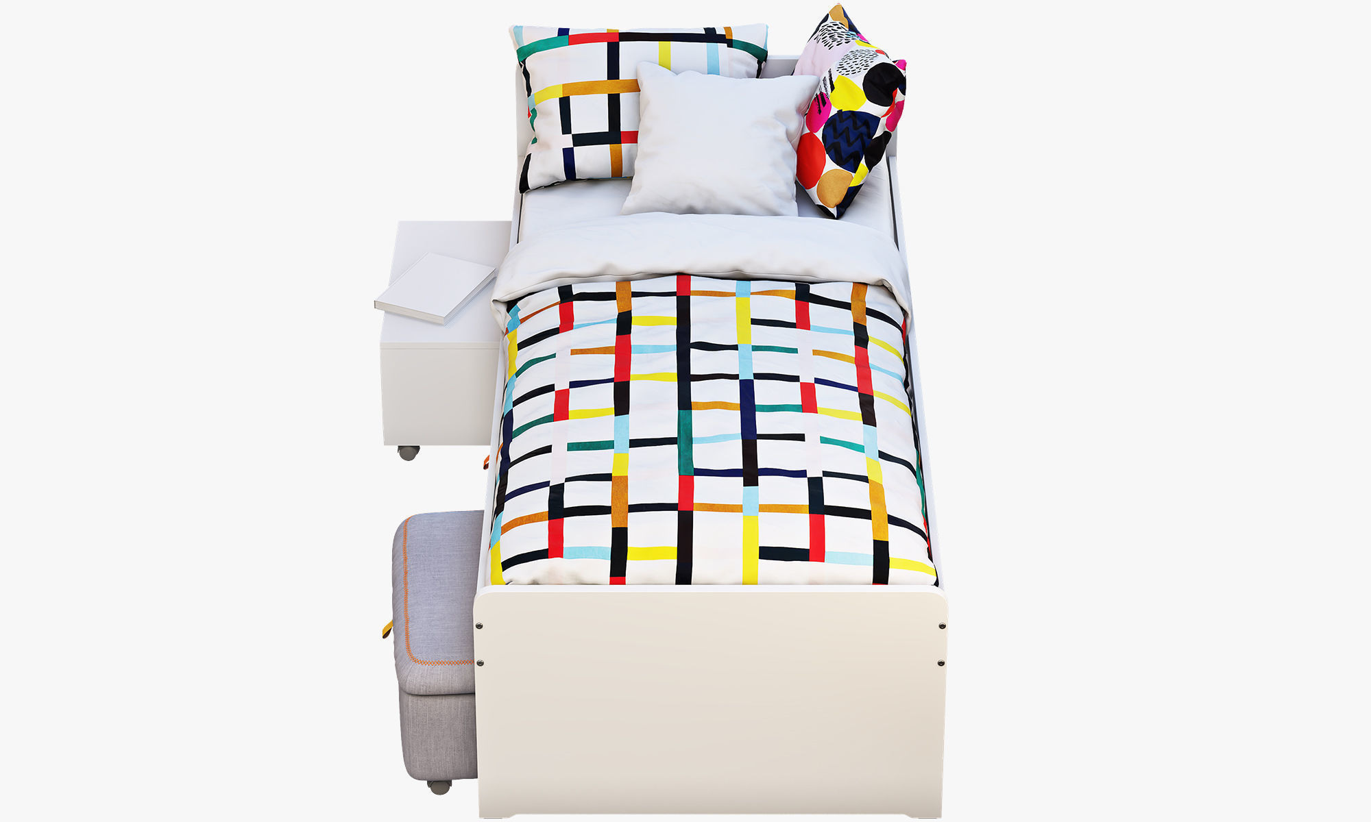 Slakt bed 2 options Ikea 3D model_26