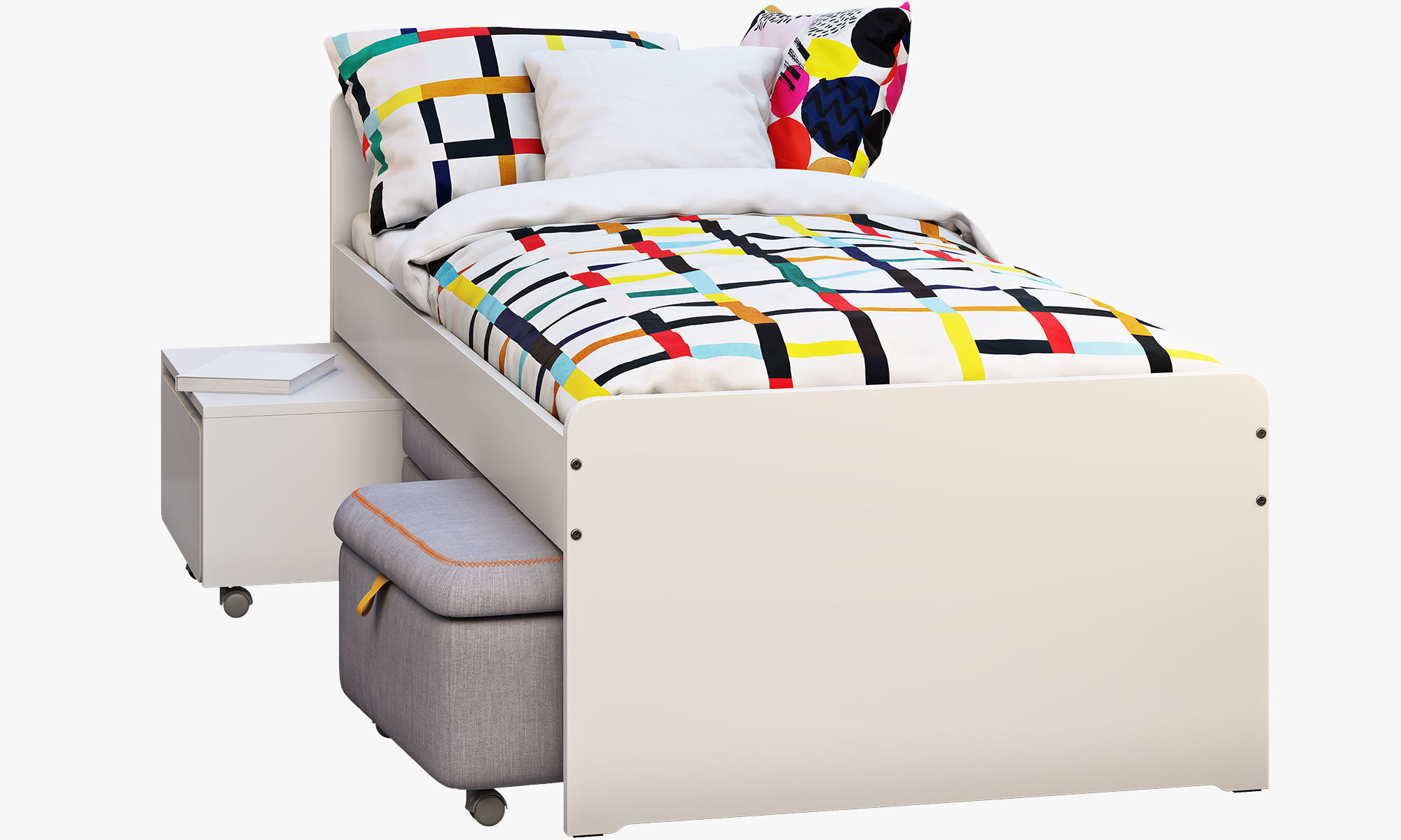 Slakt bed 2 options Ikea 3D model_24