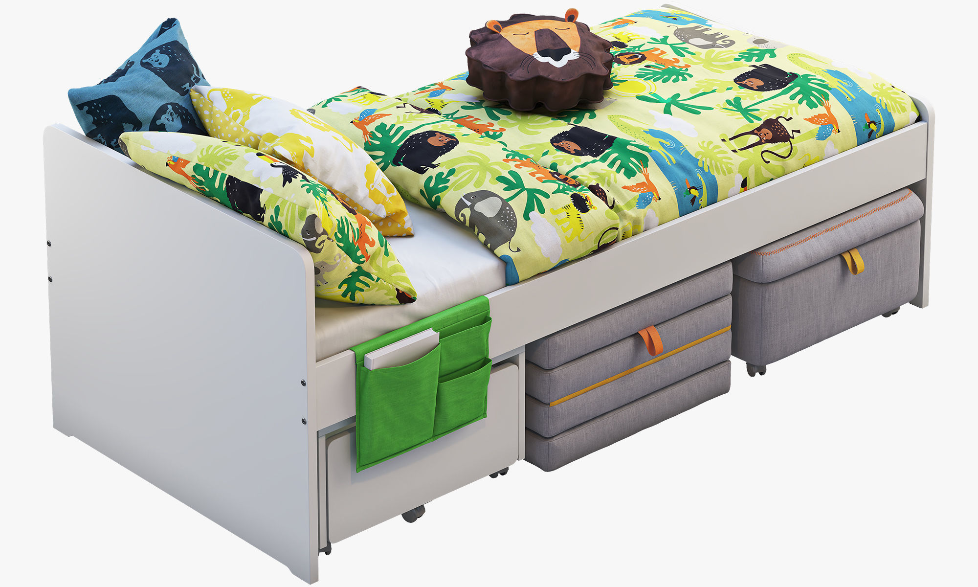 Slakt bed 2 options Ikea 3D model_14