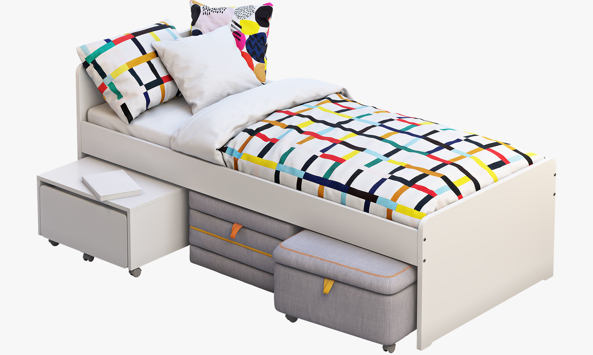 Slakt bed 2 options Ikea 3D model_23
