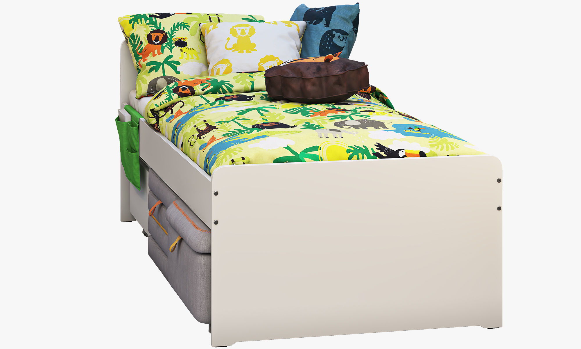 Slakt bed 2 options Ikea 3D model_8