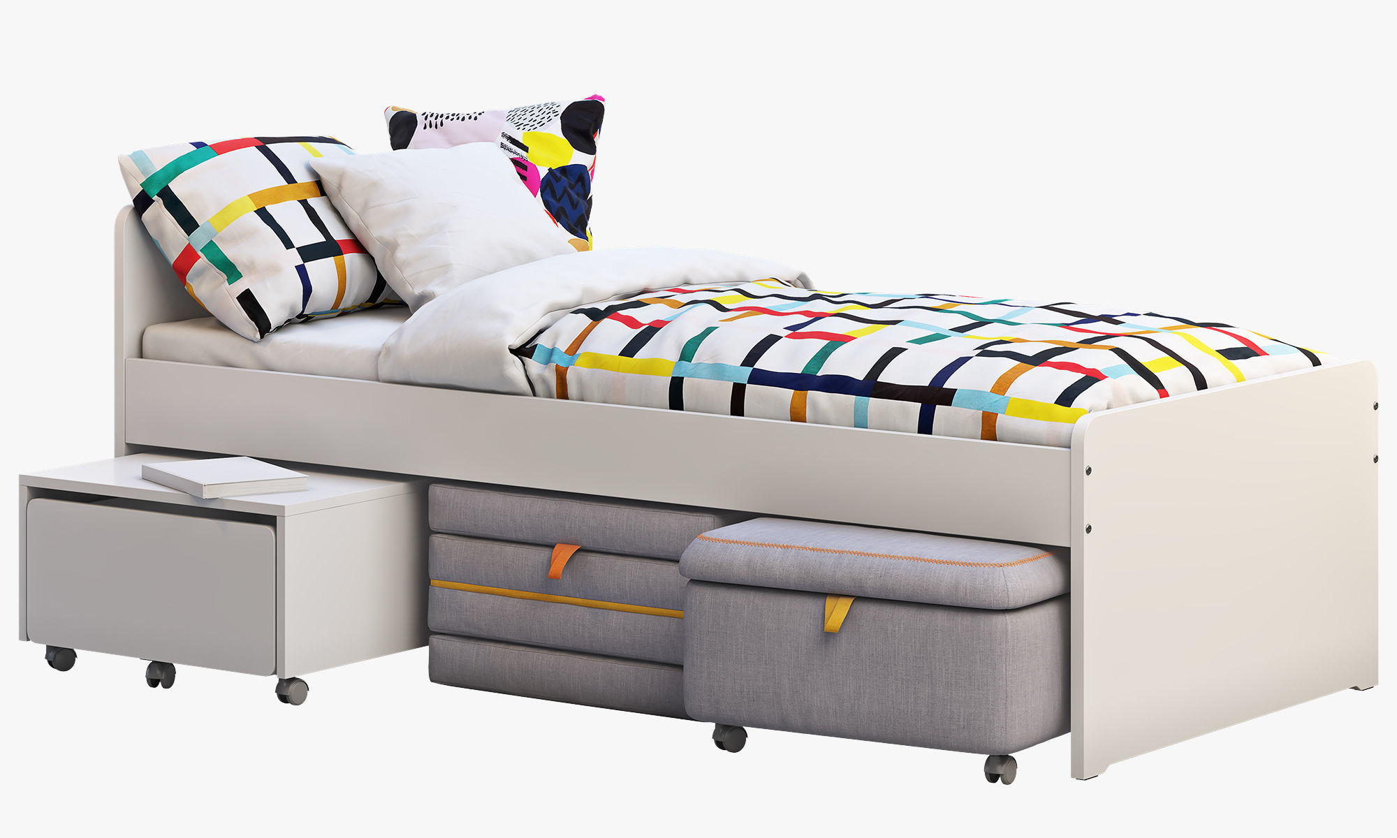 Slakt bed 2 options Ikea 3D model_21