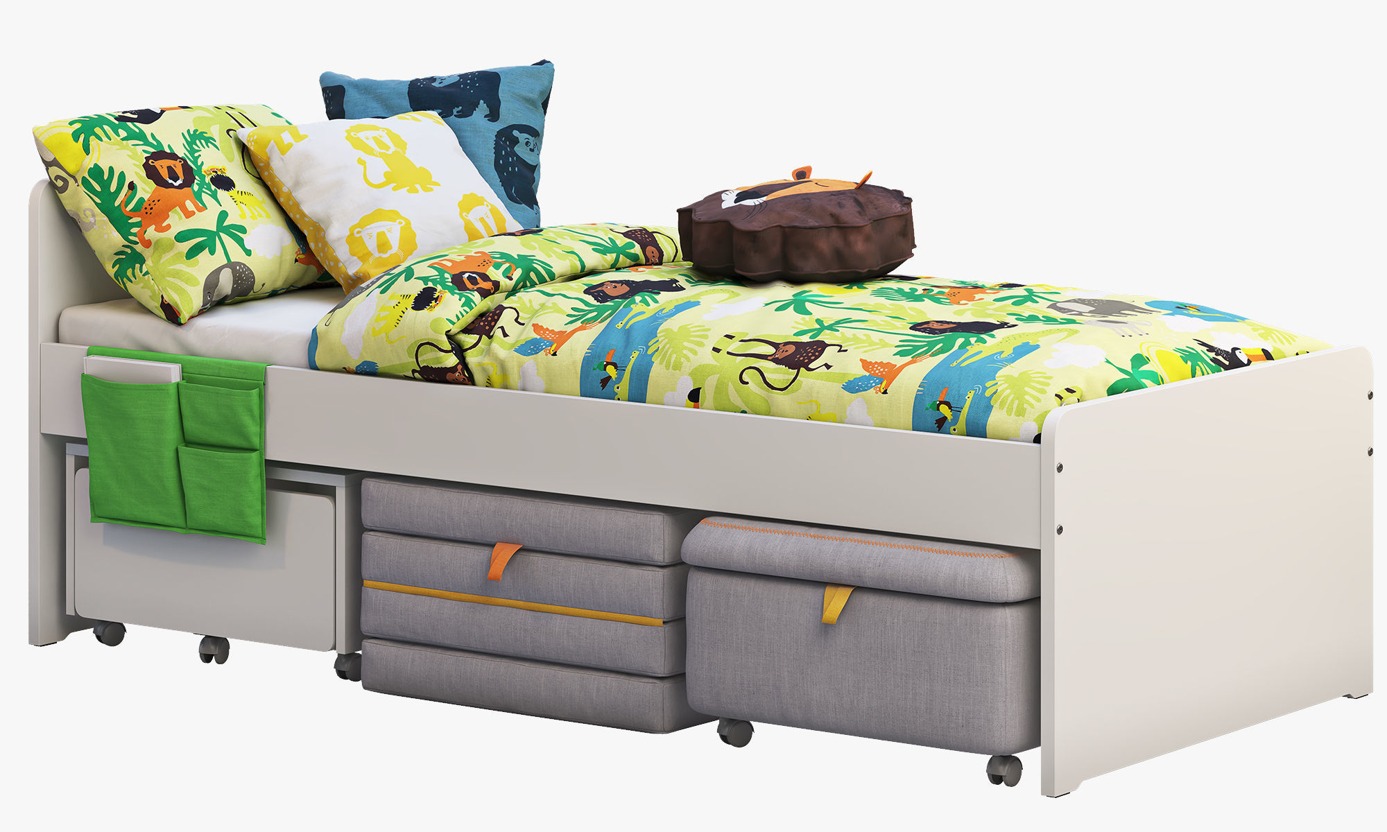 Slakt bed 2 options Ikea 3D model_4