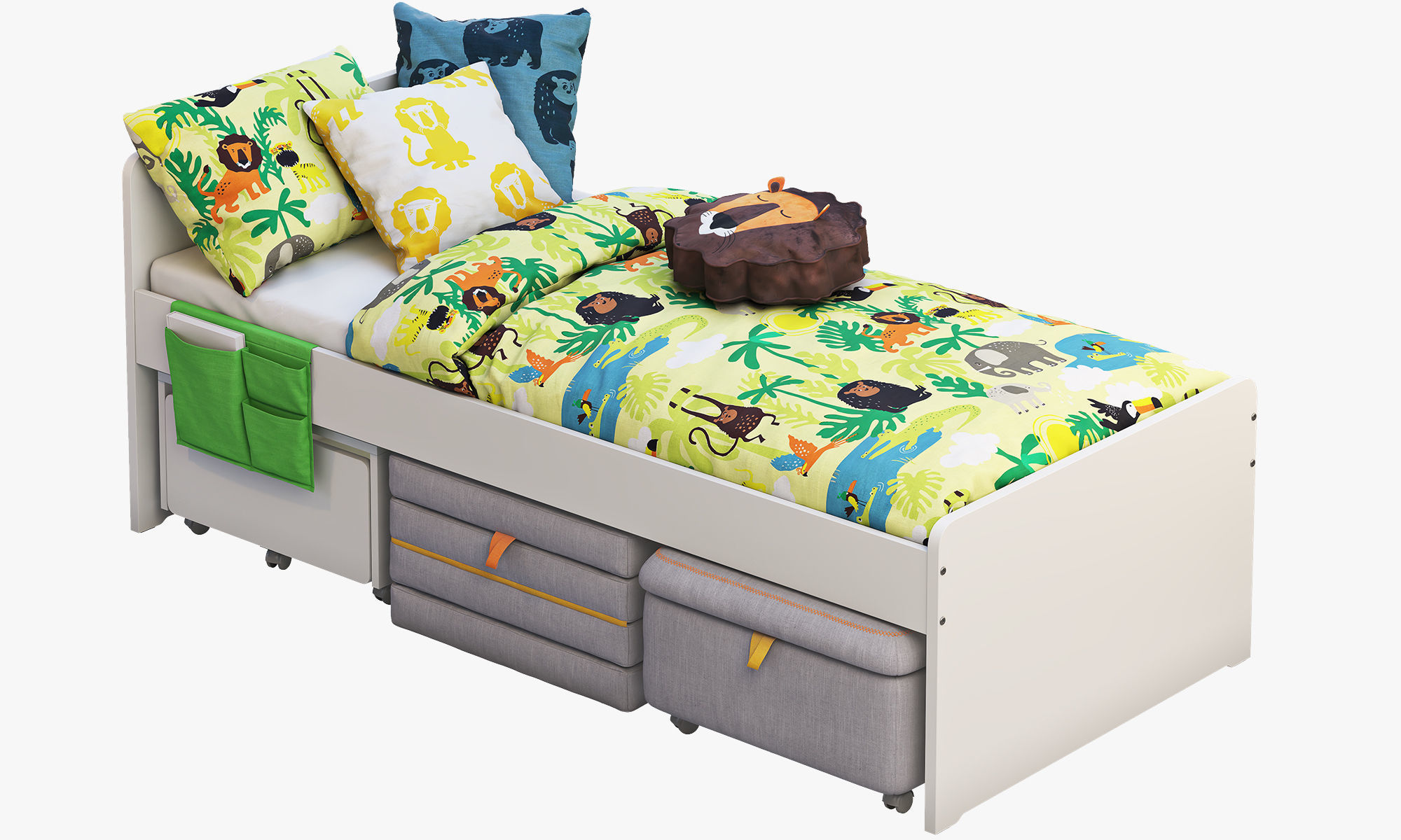 Slakt bed 2 options Ikea 3D model_7