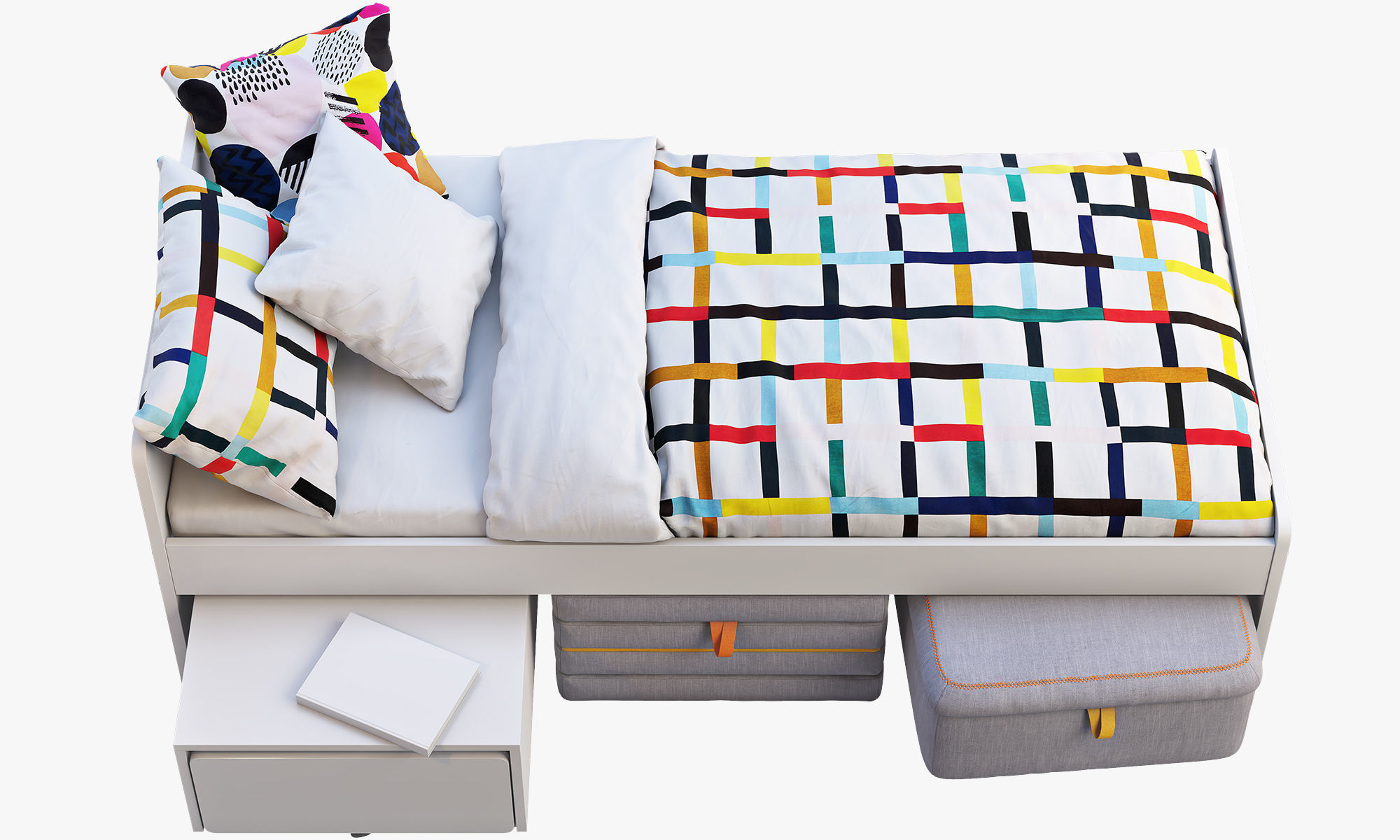 Slakt bed 2 options Ikea 3D model_18