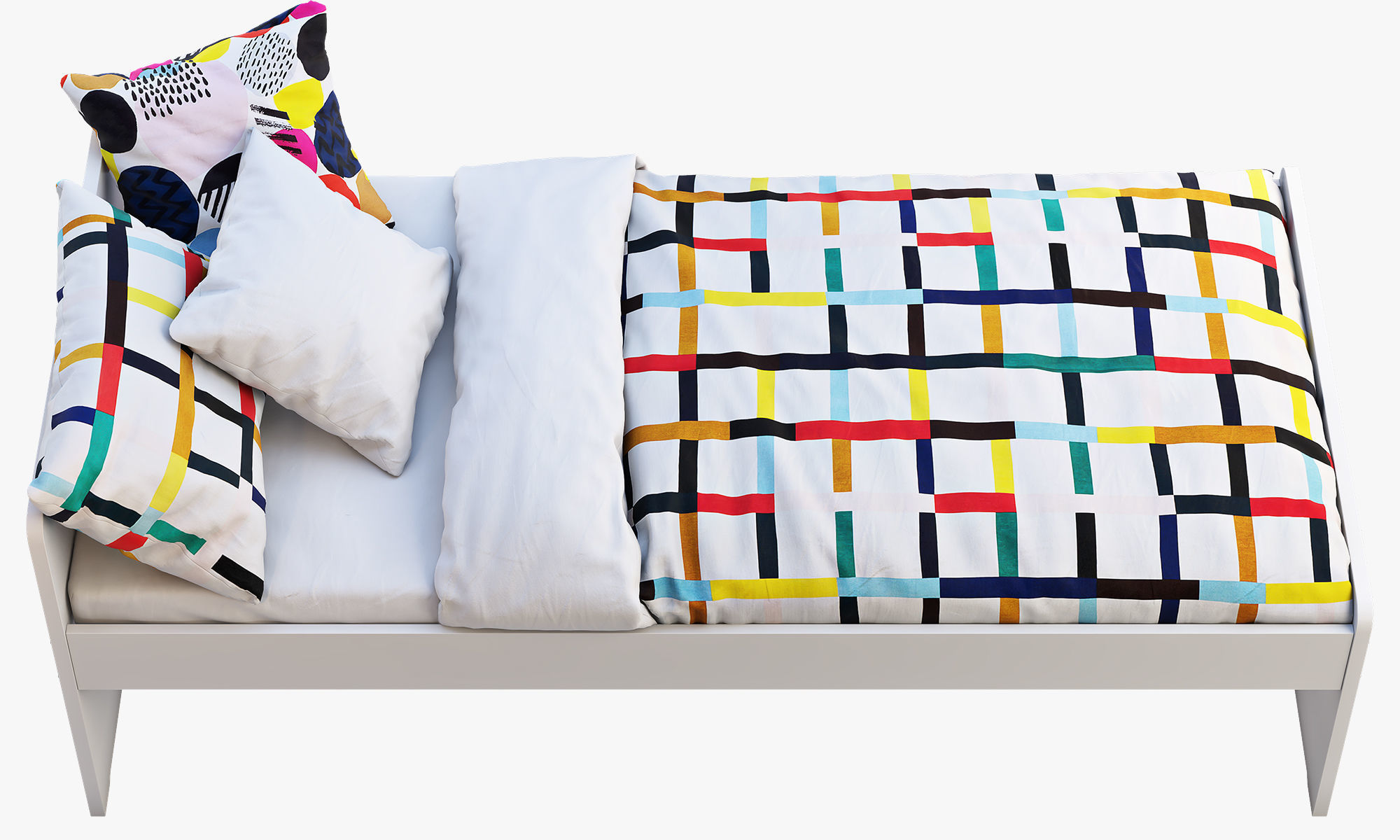 Slakt bed 2 options Ikea 3D model_31