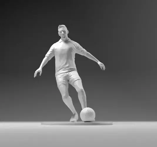 Footballer 03 Footstrike 01 Stl 3D print model