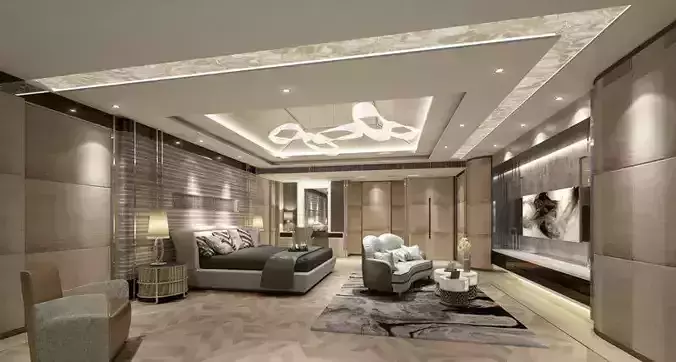 Interior design  bedroom