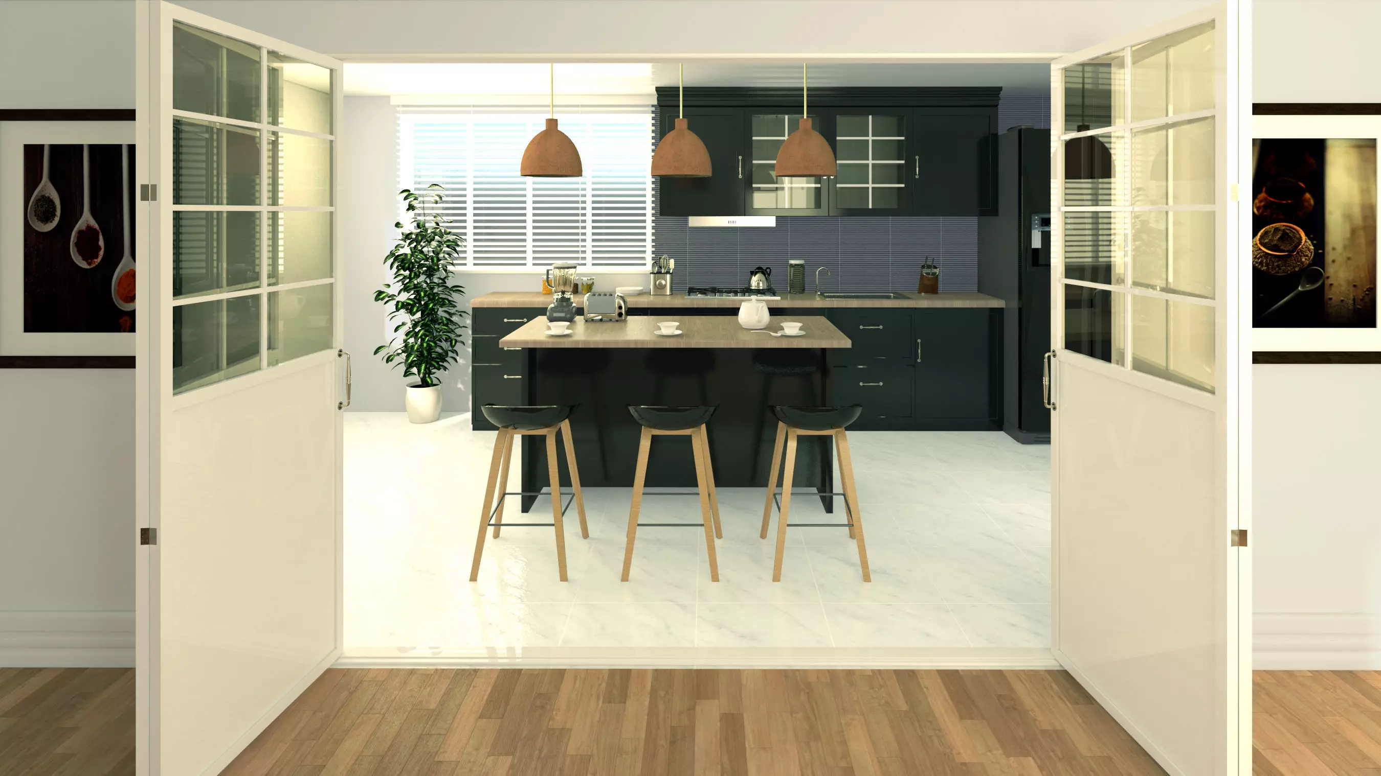 kitchen interior in sketchup 3D model | CGTrader