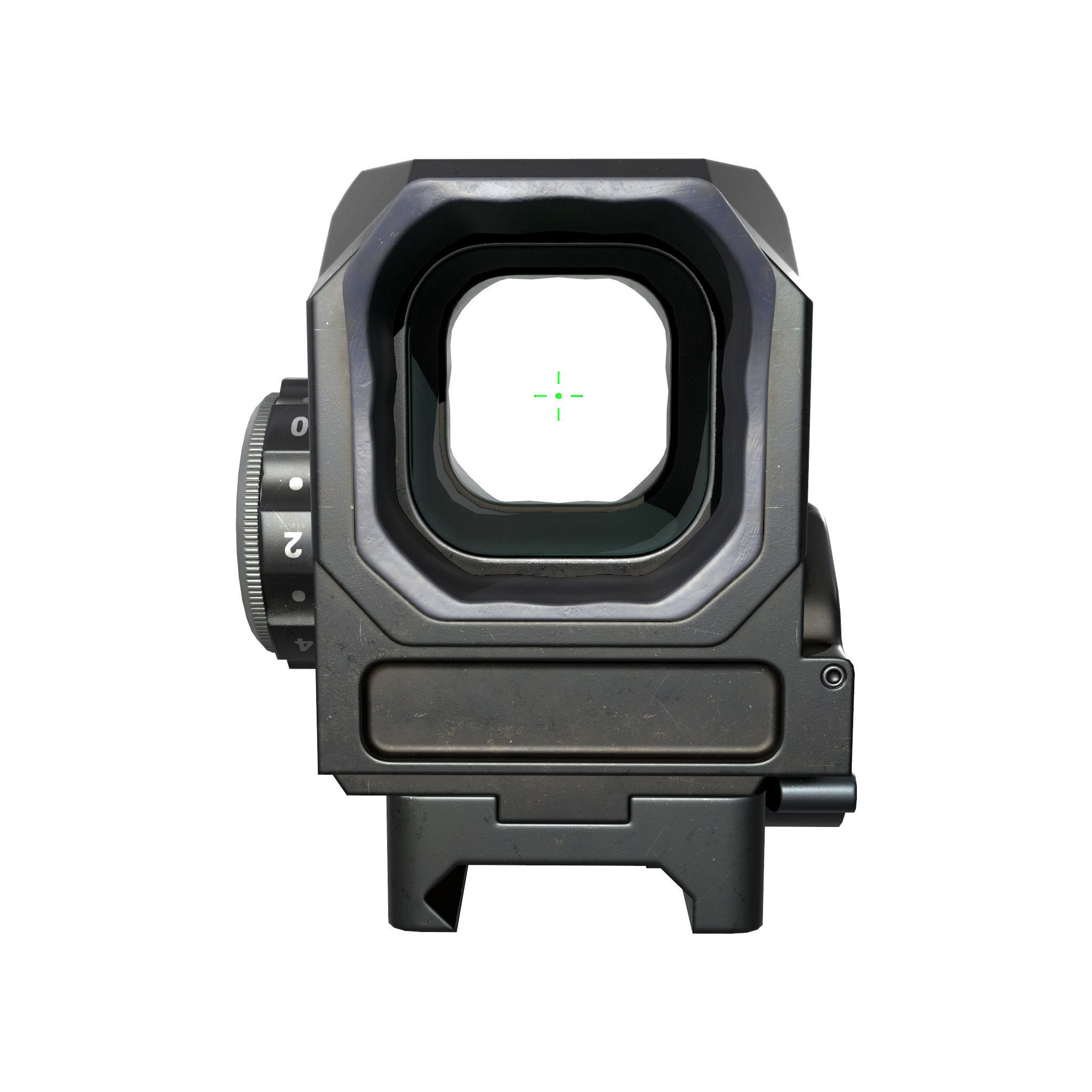DI Optical EG1 Red Dot Sight  Low-poly 3D model_5