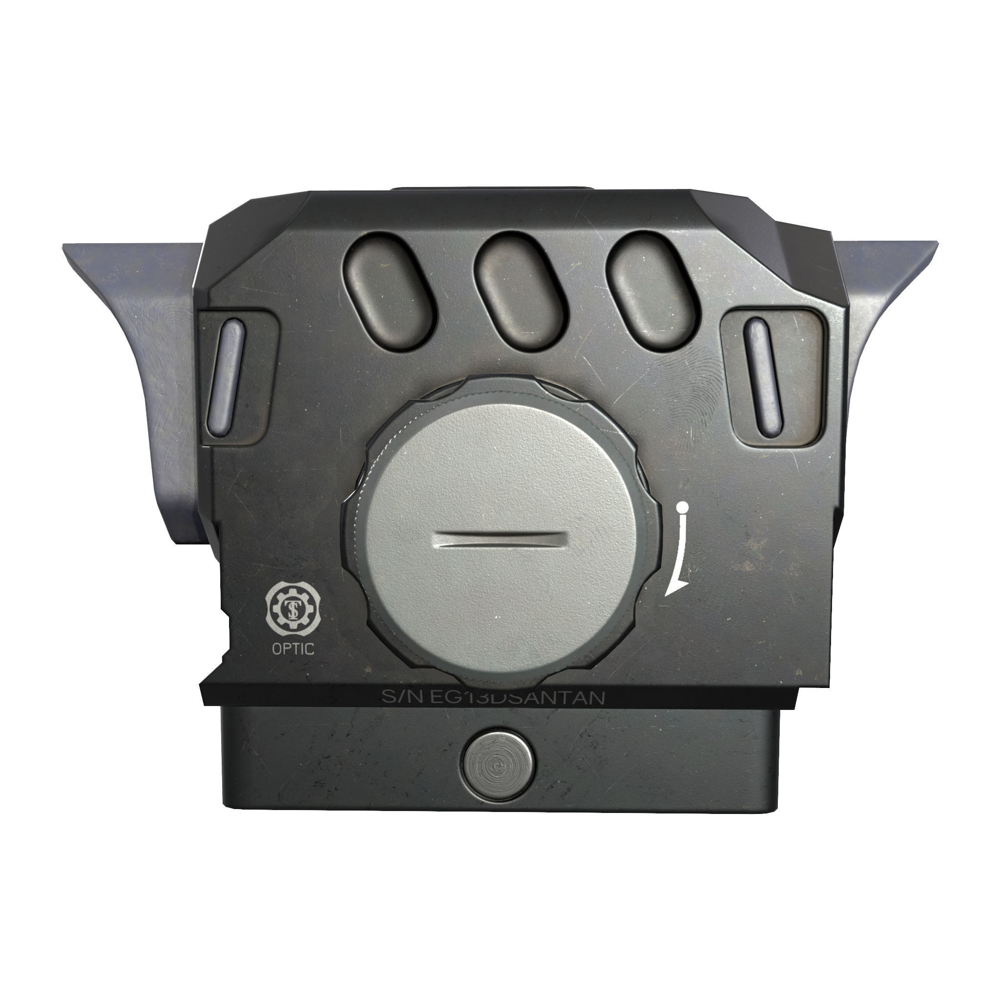 DI Optical EG1 Red Dot Sight  Low-poly 3D model_3