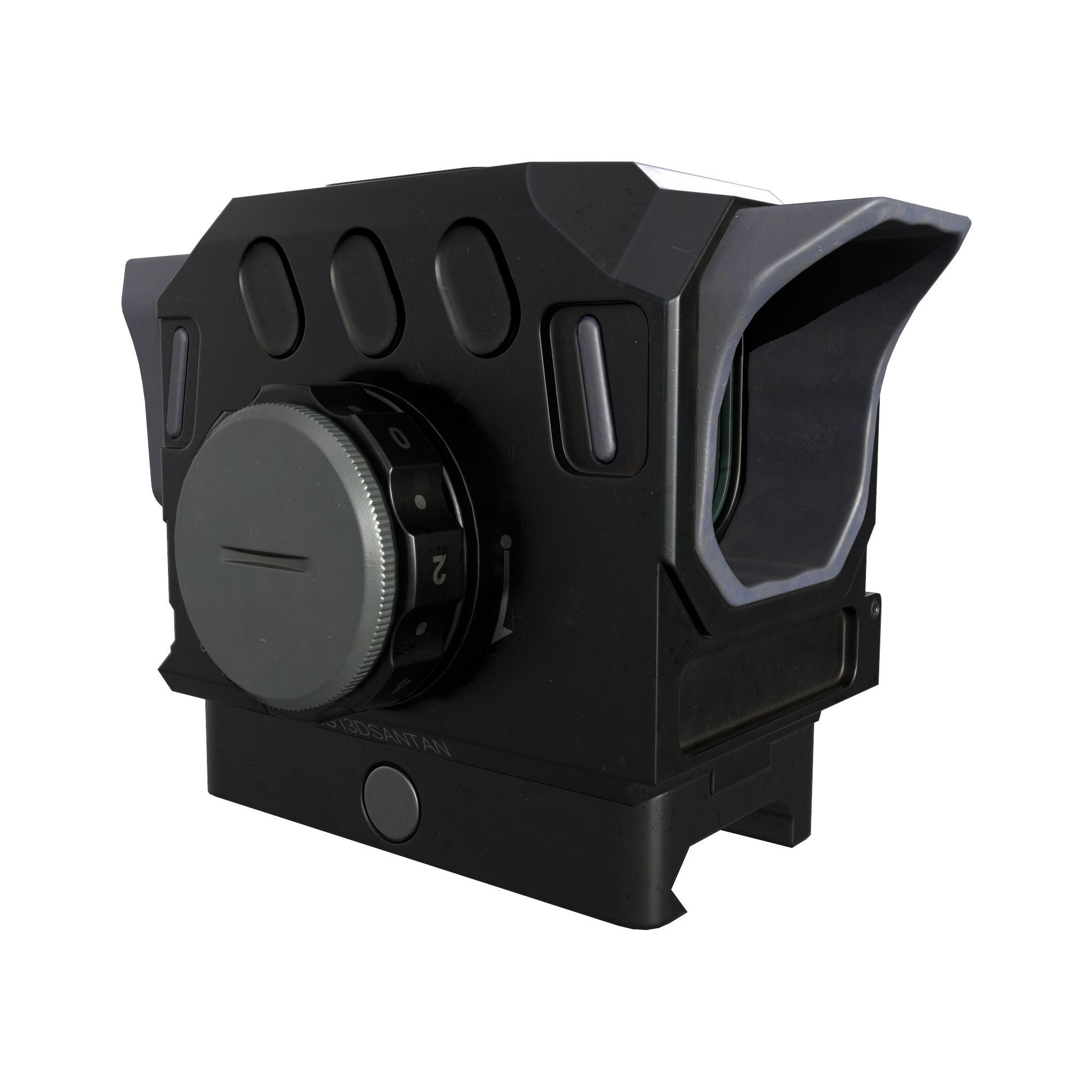 DI Optical EG1 Red Dot Sight  Low-poly 3D model_4