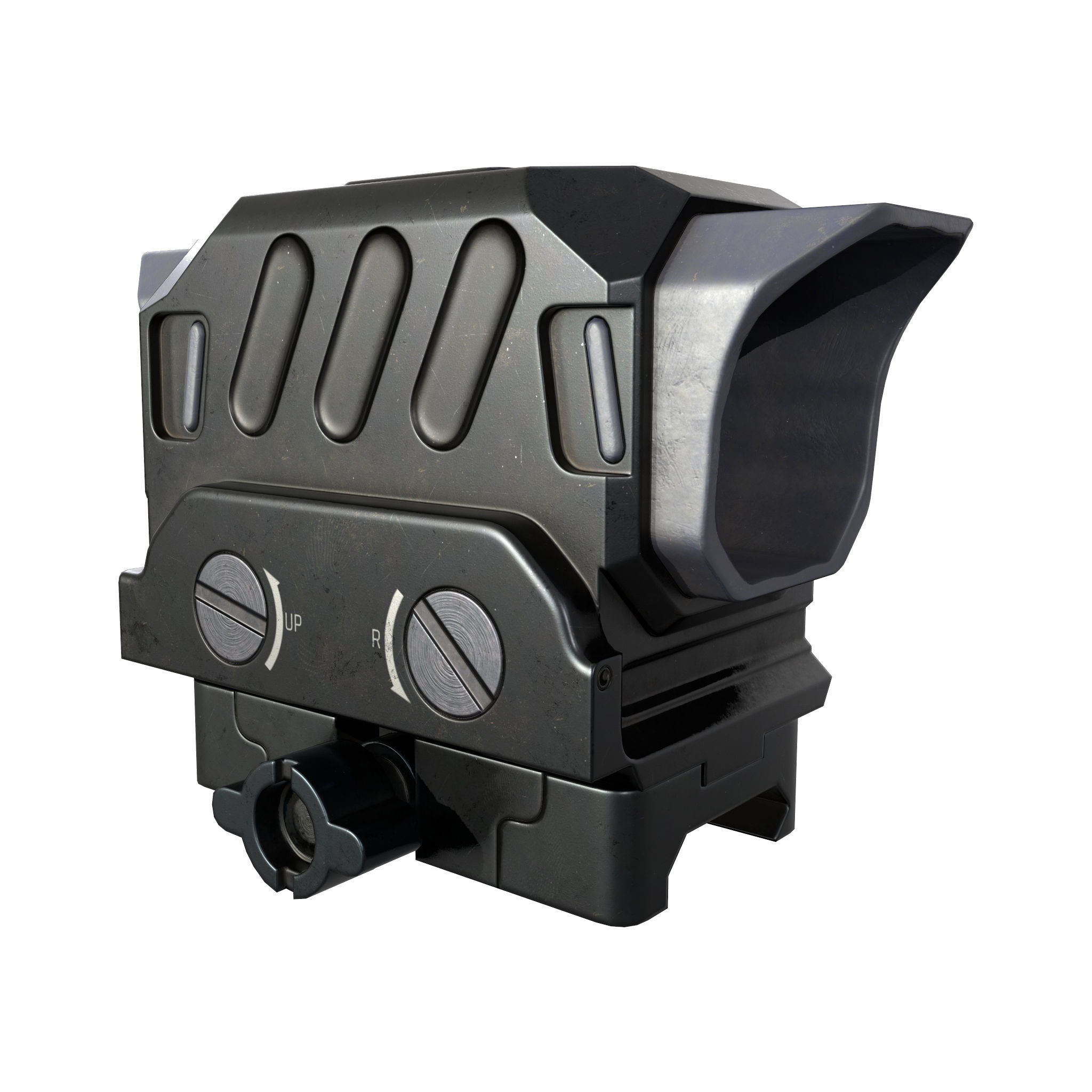 DI Optical EG1 Red Dot Sight  Low-poly 3D model_8