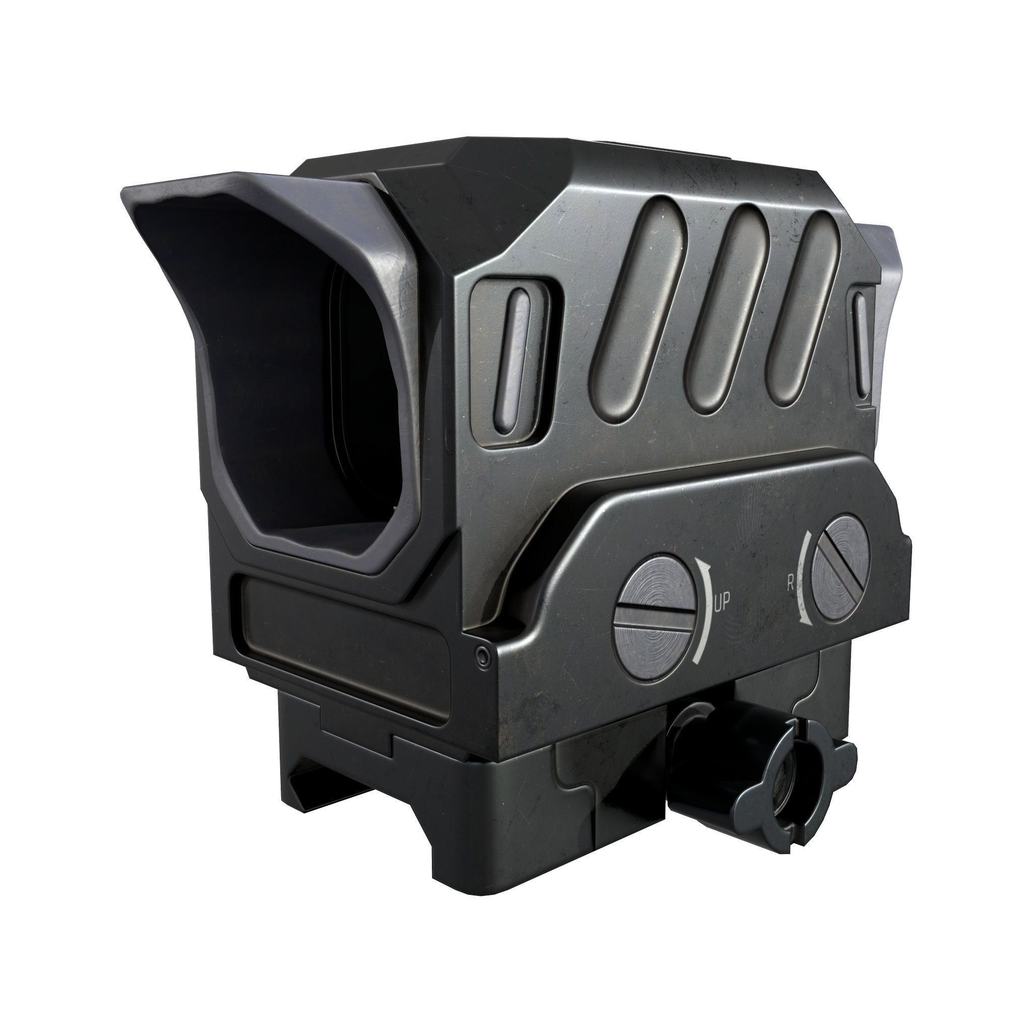 DI Optical EG1 Red Dot Sight  Low-poly 3D model_6