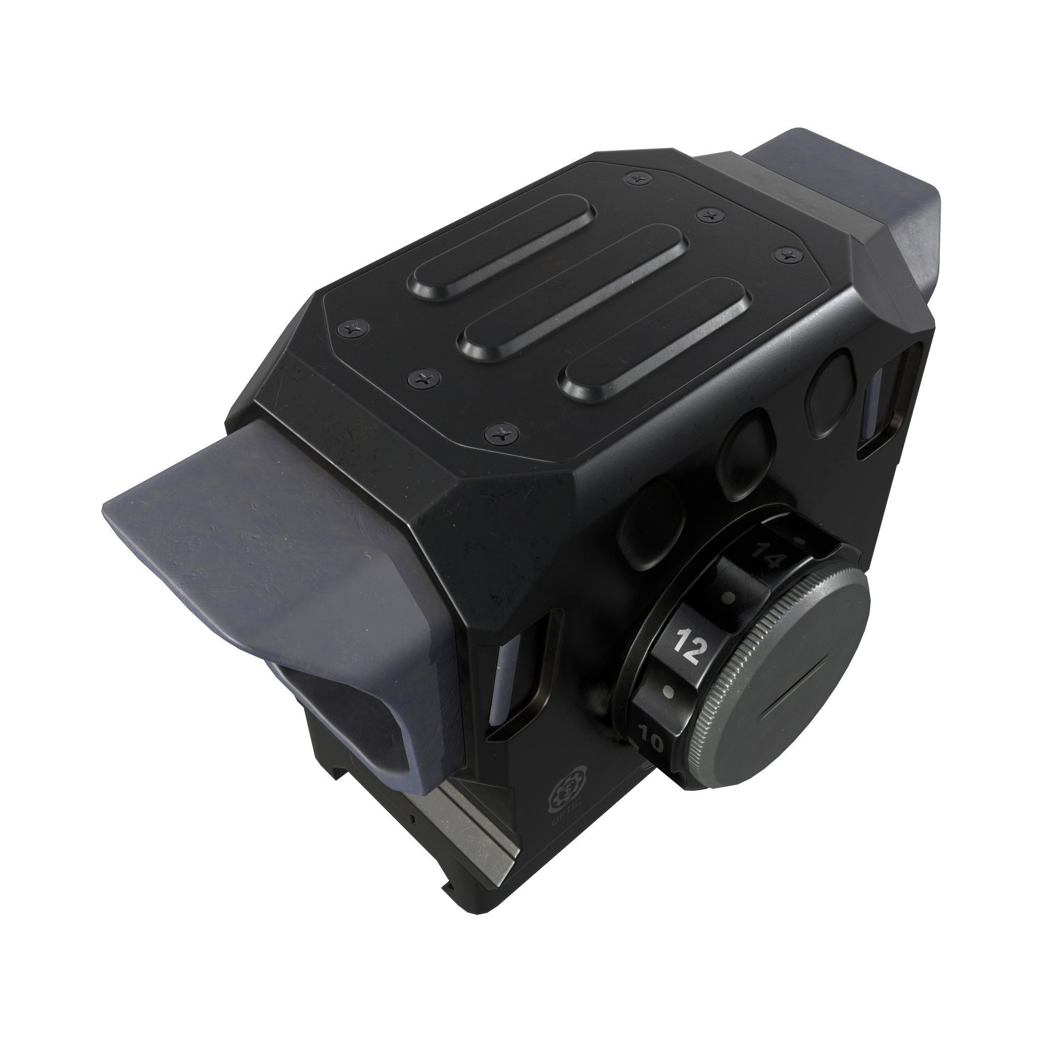 DI Optical EG1 Red Dot Sight  Low-poly 3D model_10