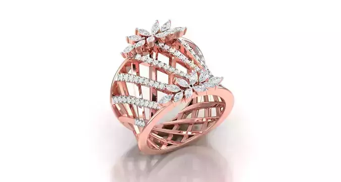 Women ring 3dm stl render detail 3D print model