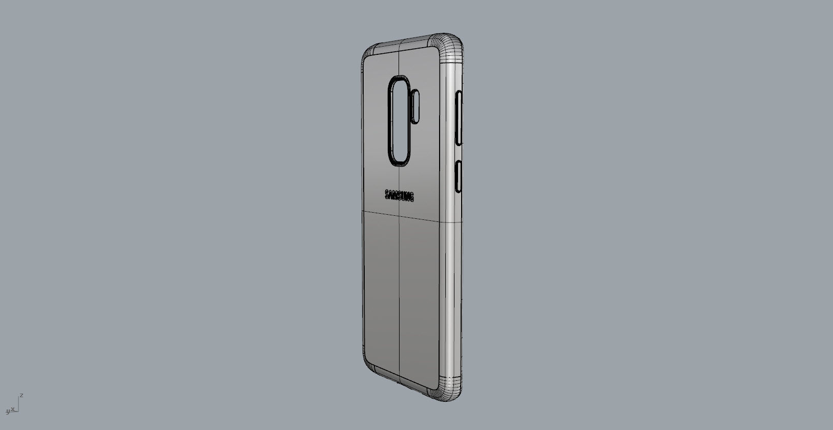 Samsung Galaxy S9 Plus red case 3D print model_18