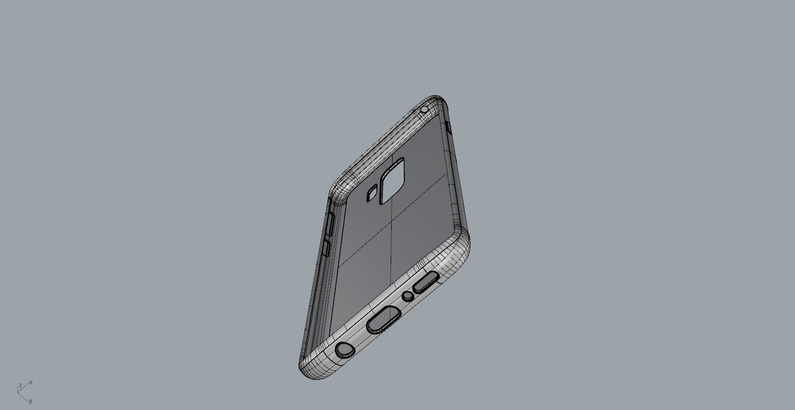 Samsung Galaxy S9 Plus red case 3D print model_24