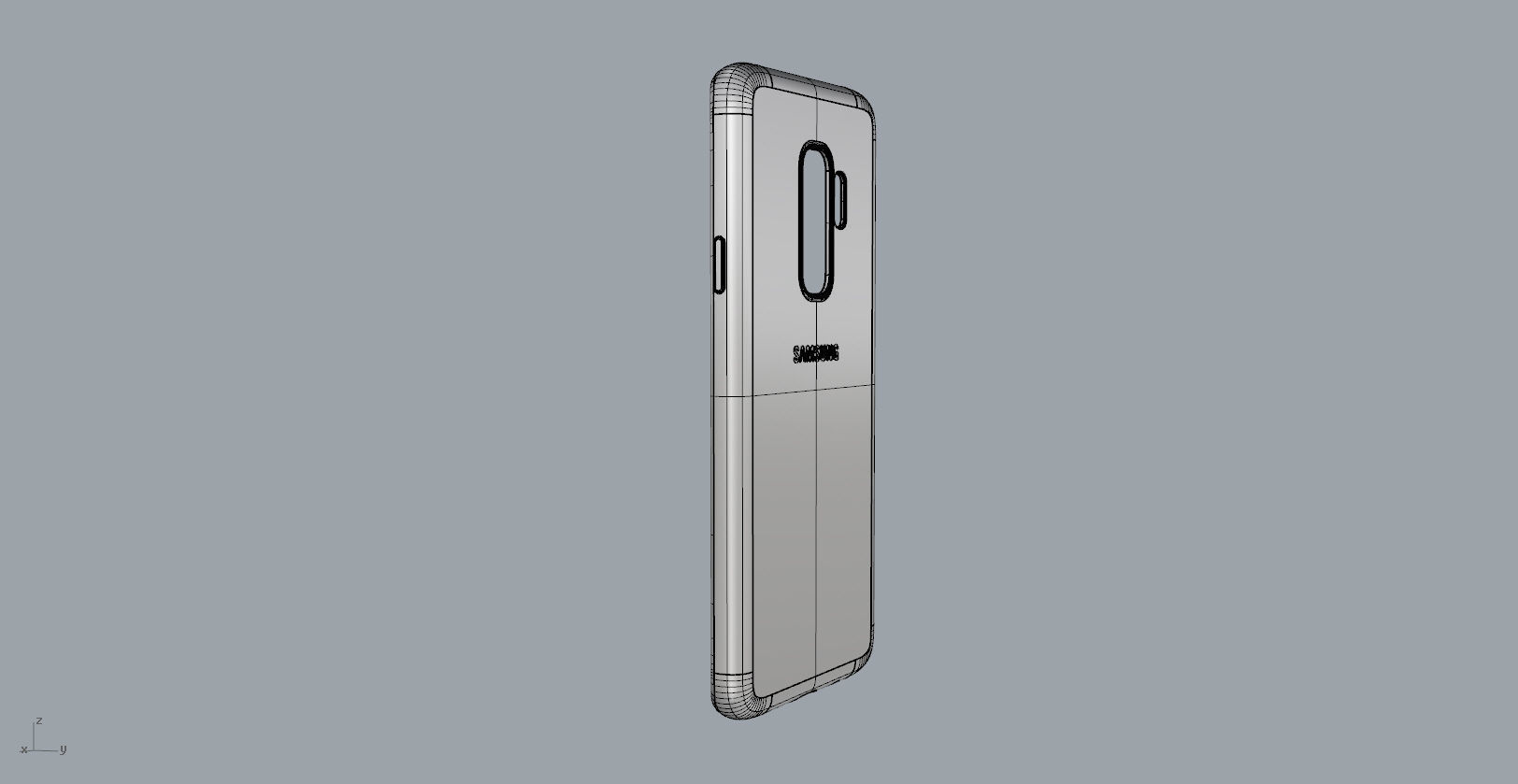 Samsung Galaxy S9 Plus red case 3D print model_15
