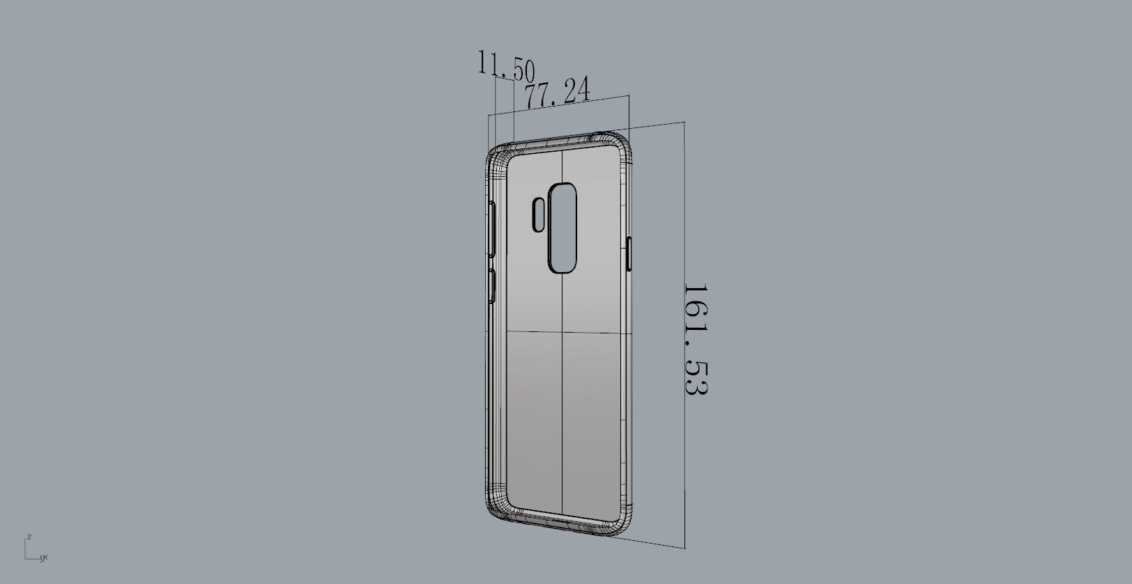 Samsung Galaxy S9 Plus red case 3D print model_32