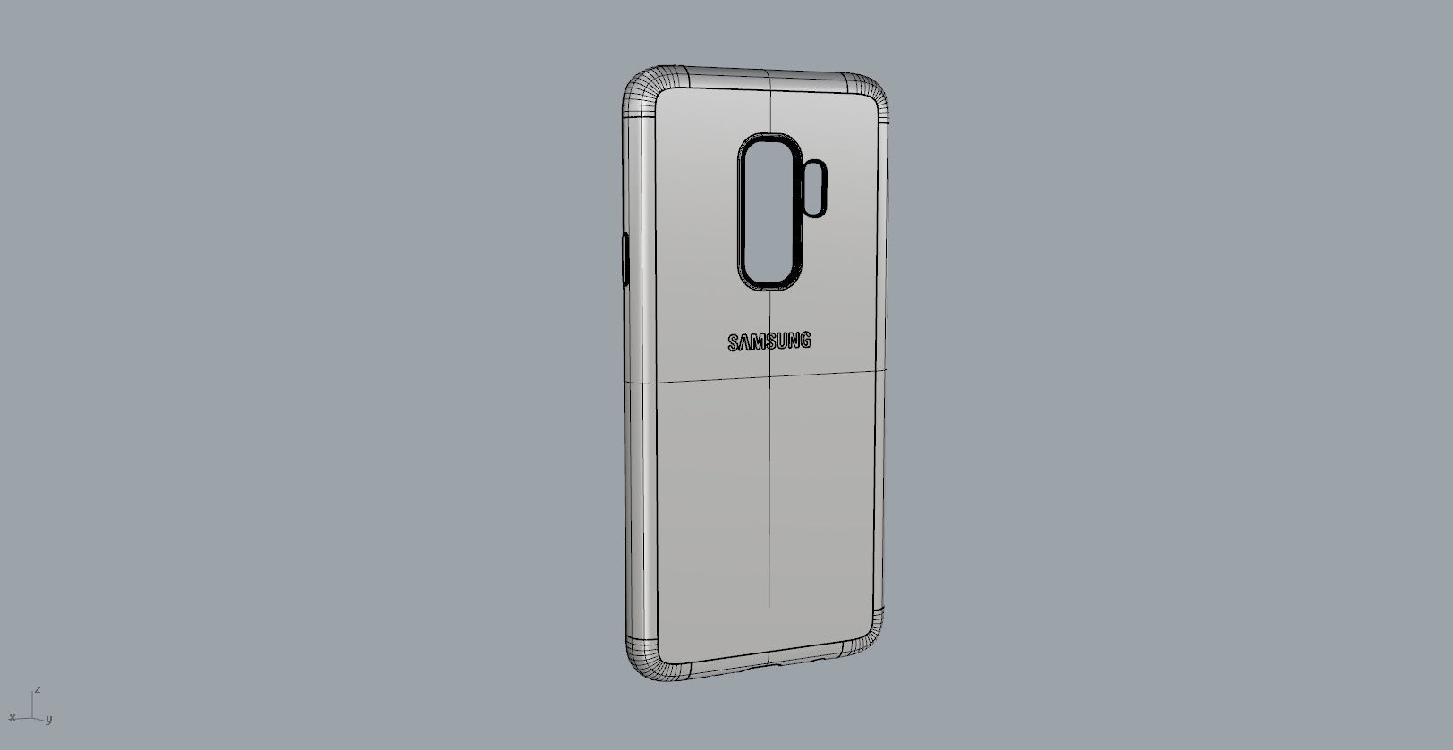 Samsung Galaxy S9 Plus red case 3D print model_16