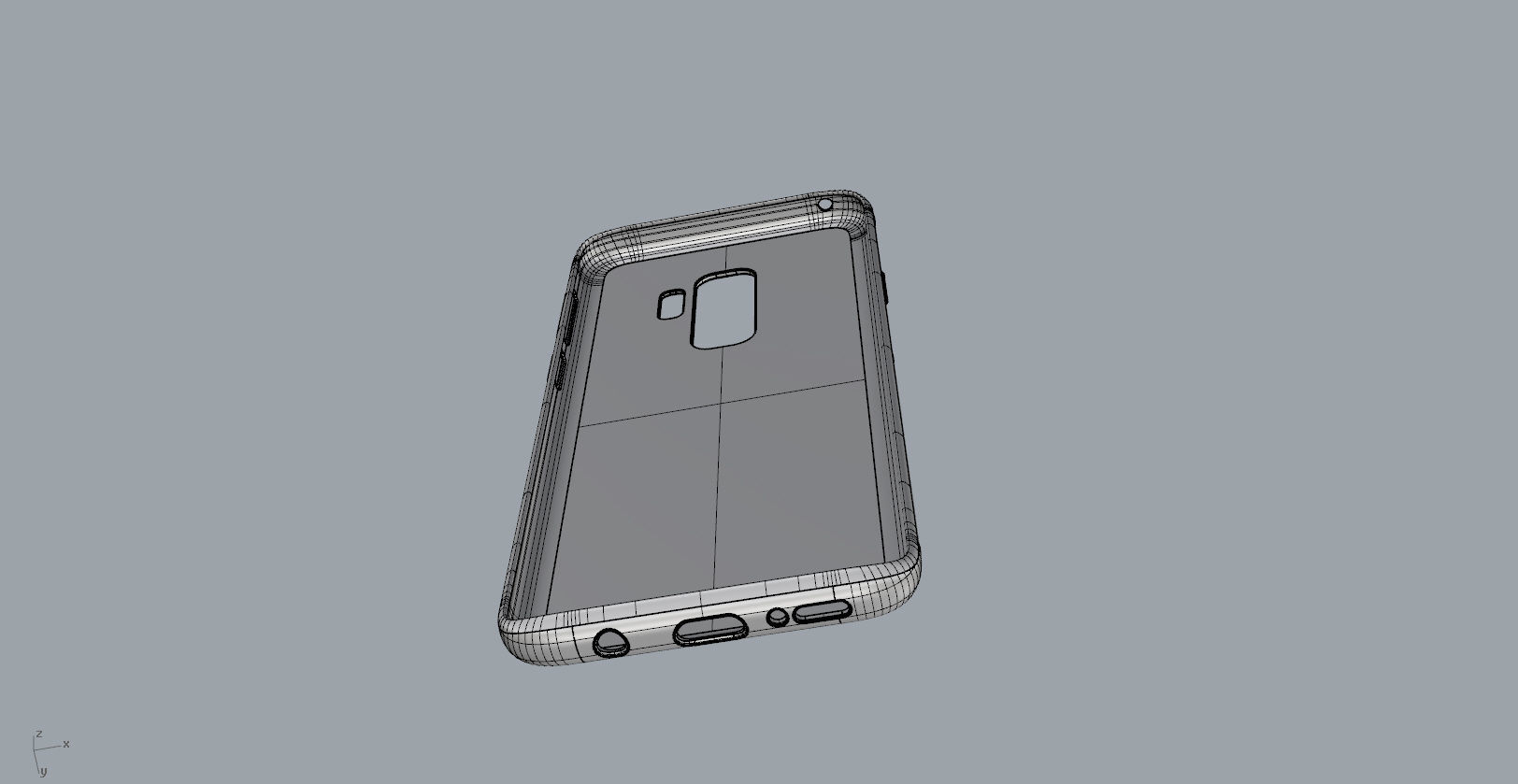 Samsung Galaxy S9 Plus red case 3D print model_23