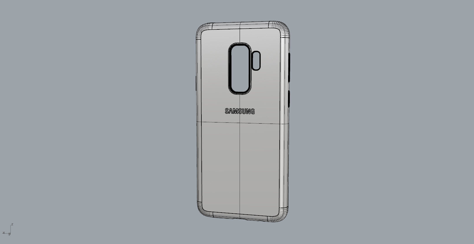 Samsung Galaxy S9 Plus red case 3D print model_17