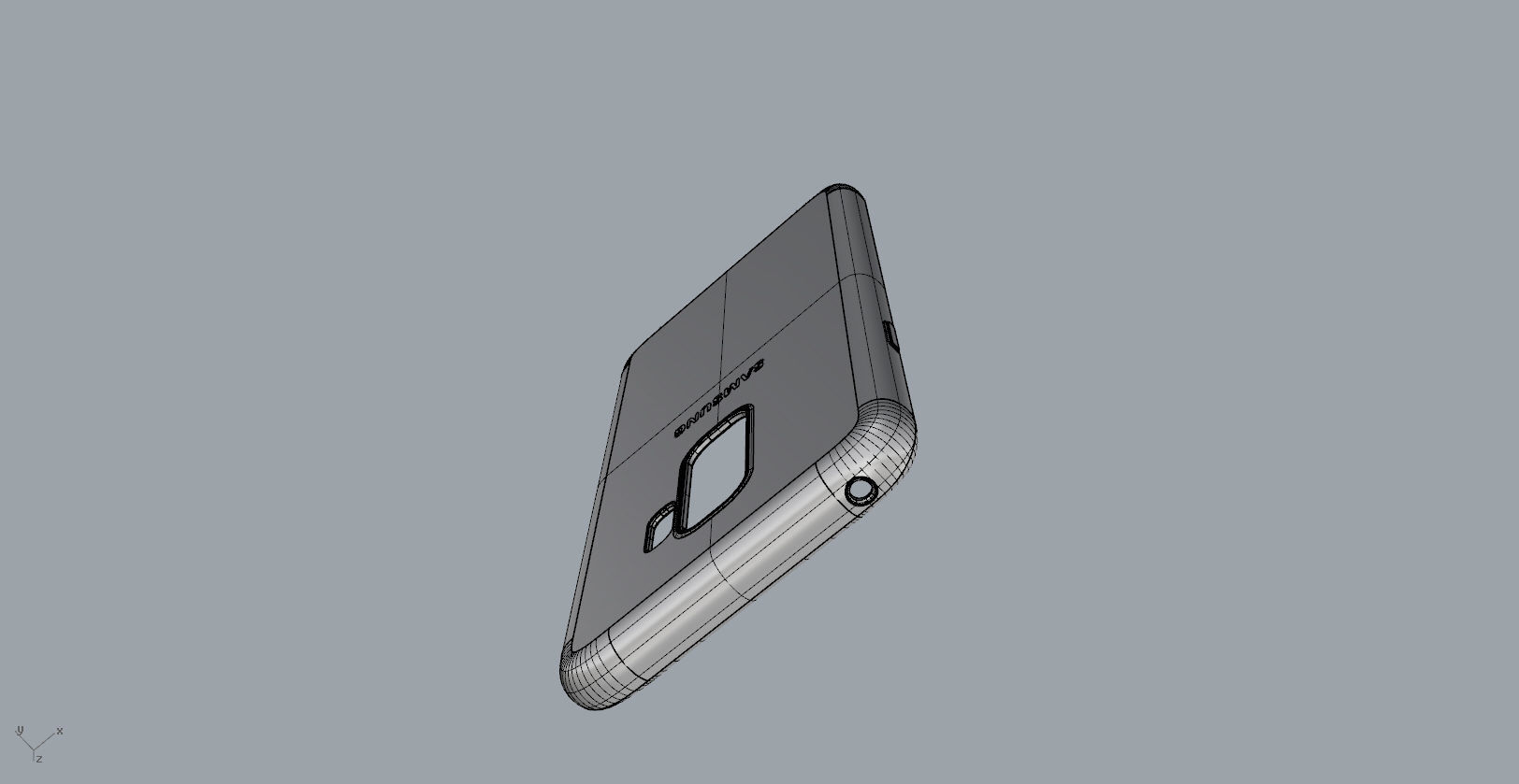 Samsung Galaxy S9 Plus red case 3D print model_27