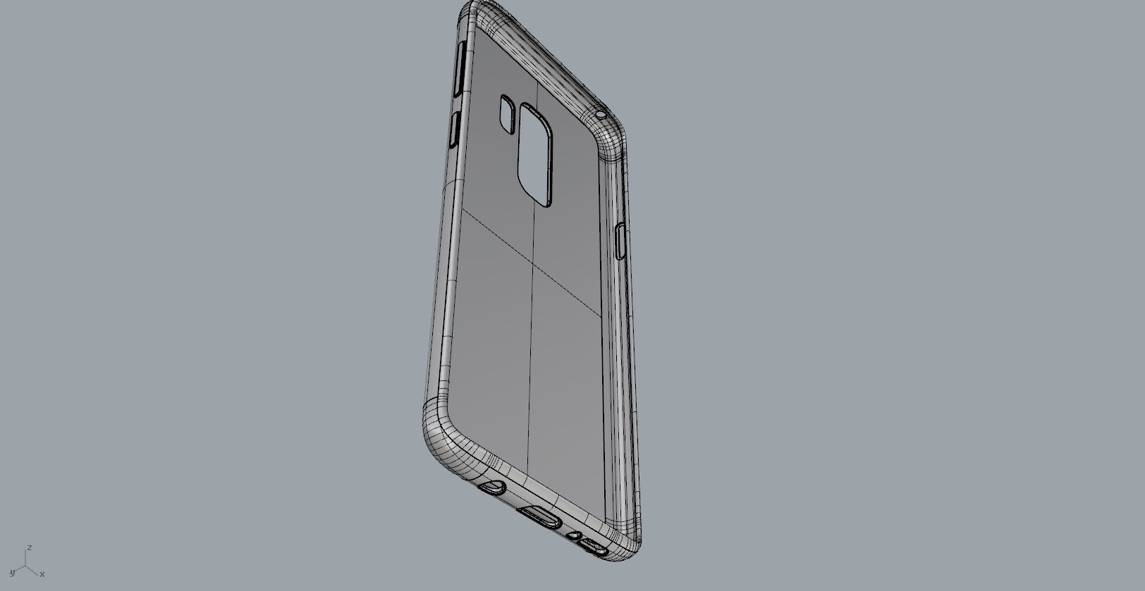 Samsung Galaxy S9 Plus red case 3D print model_20