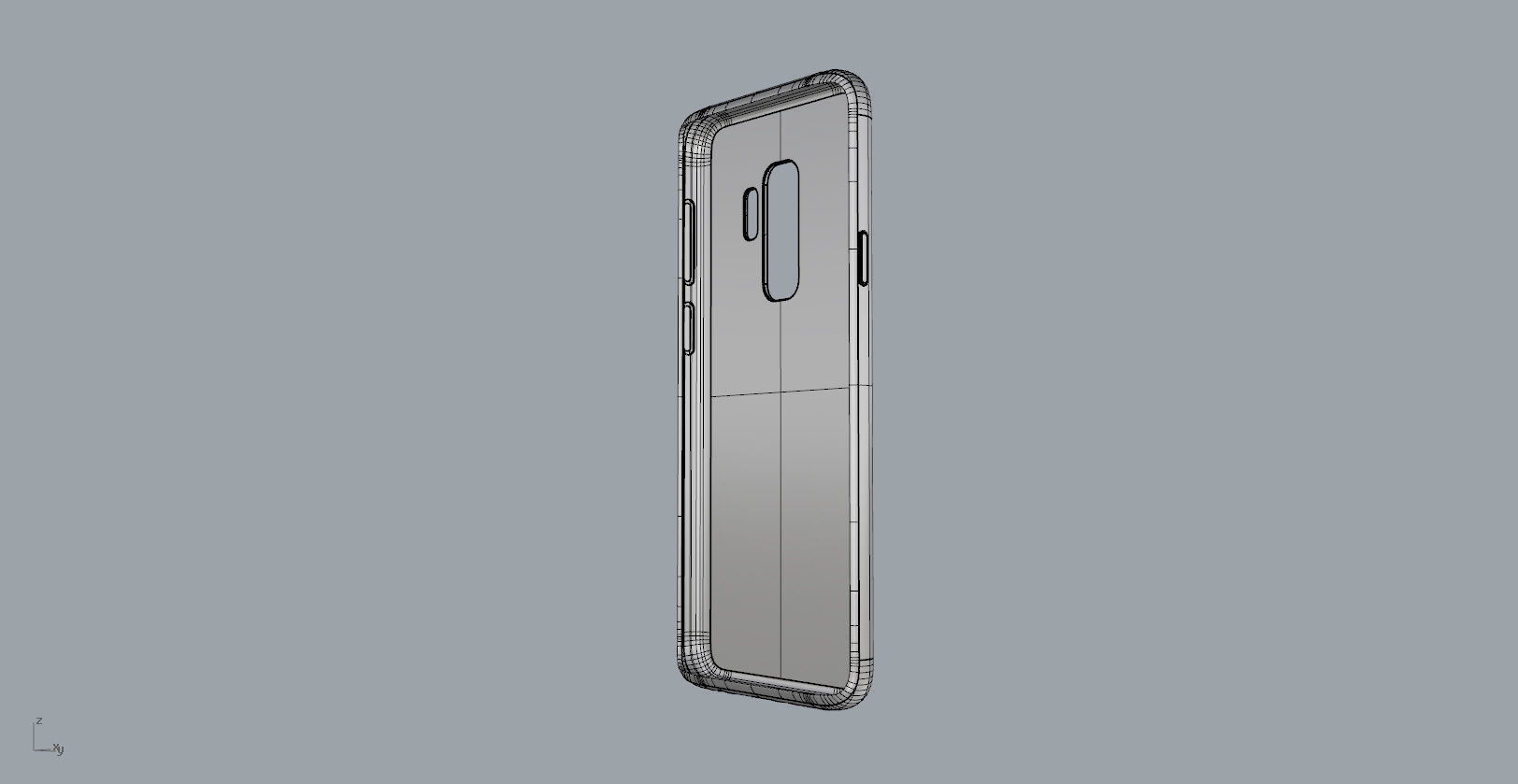 Samsung Galaxy S9 Plus red case 3D print model_14